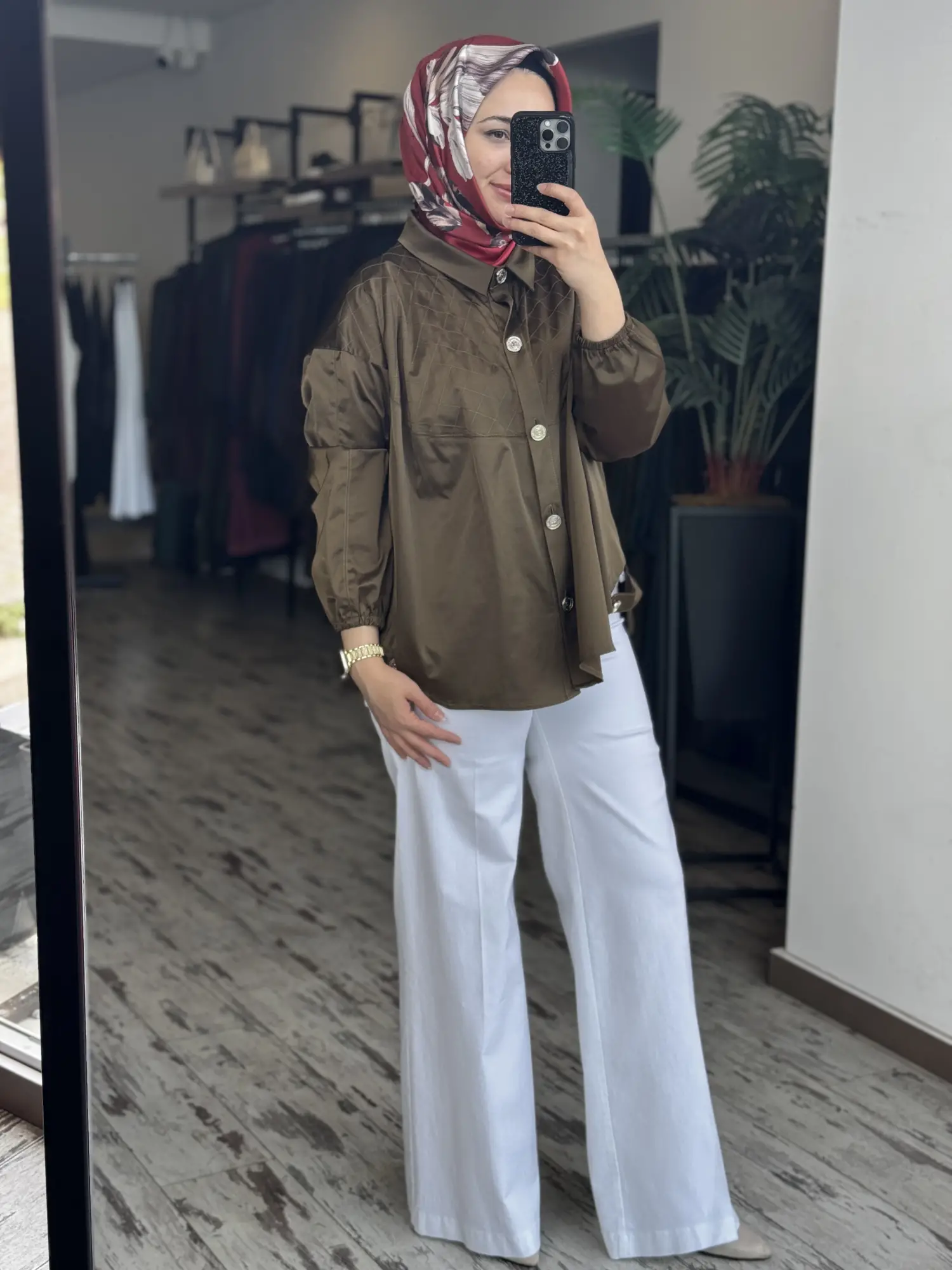 Misswhence Likralı Bol Paça Kot Pantolon 39106