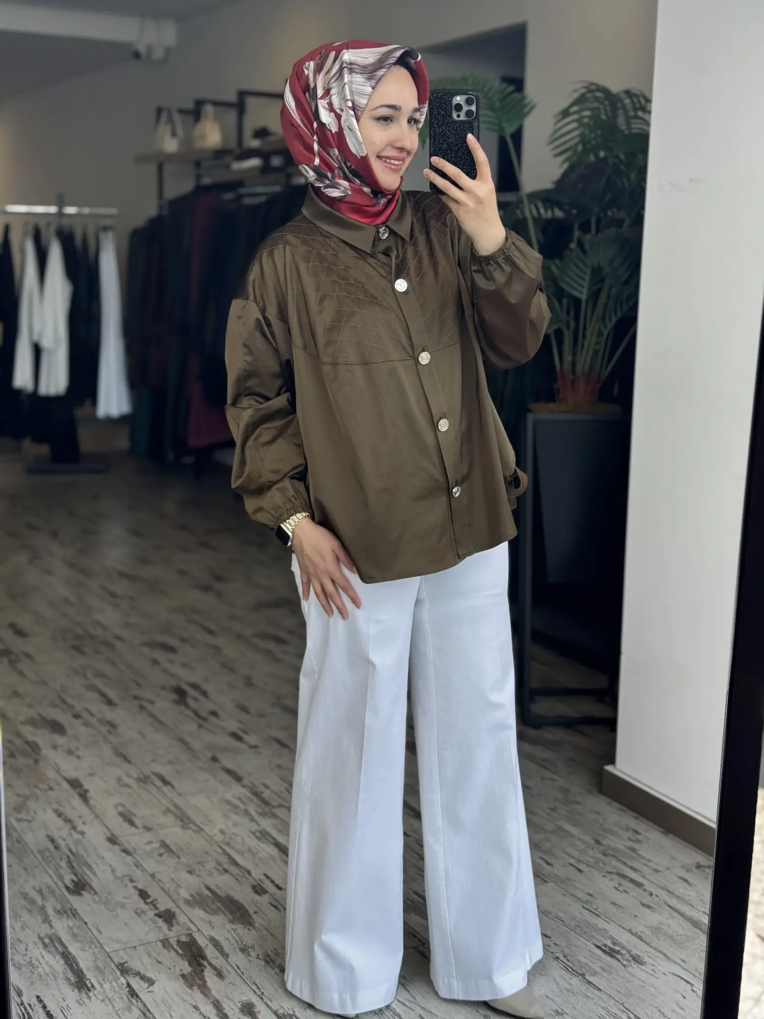 Misswhence Likralı Bol Paça Kot Pantolon 39106