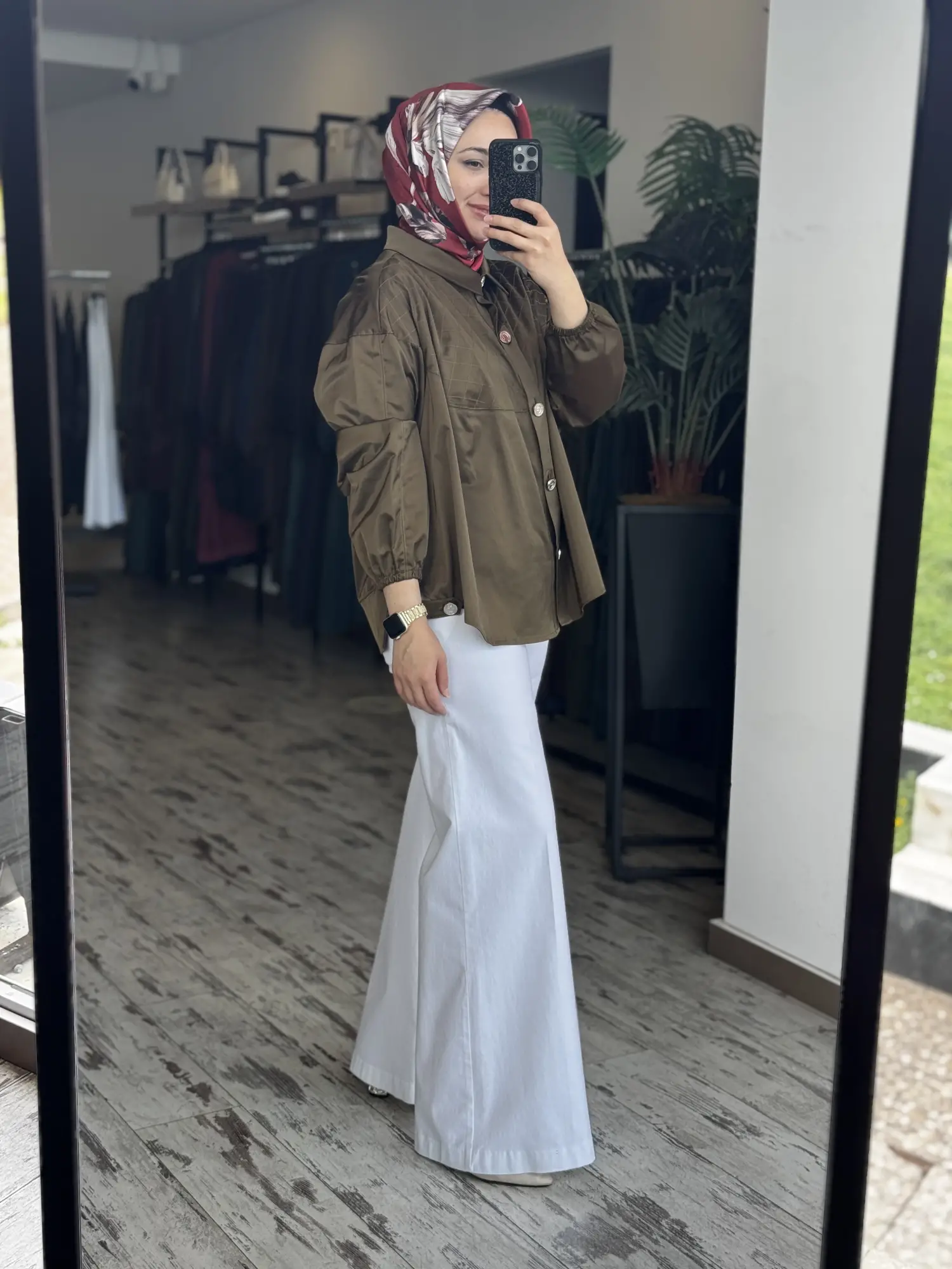 Misswhence Likralı Bol Paça Kot Pantolon 39106