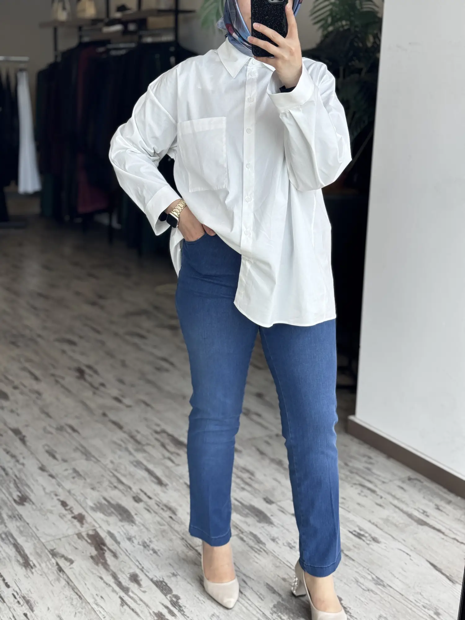 Misswhence Likralı Boru Paça Pantolon 39120