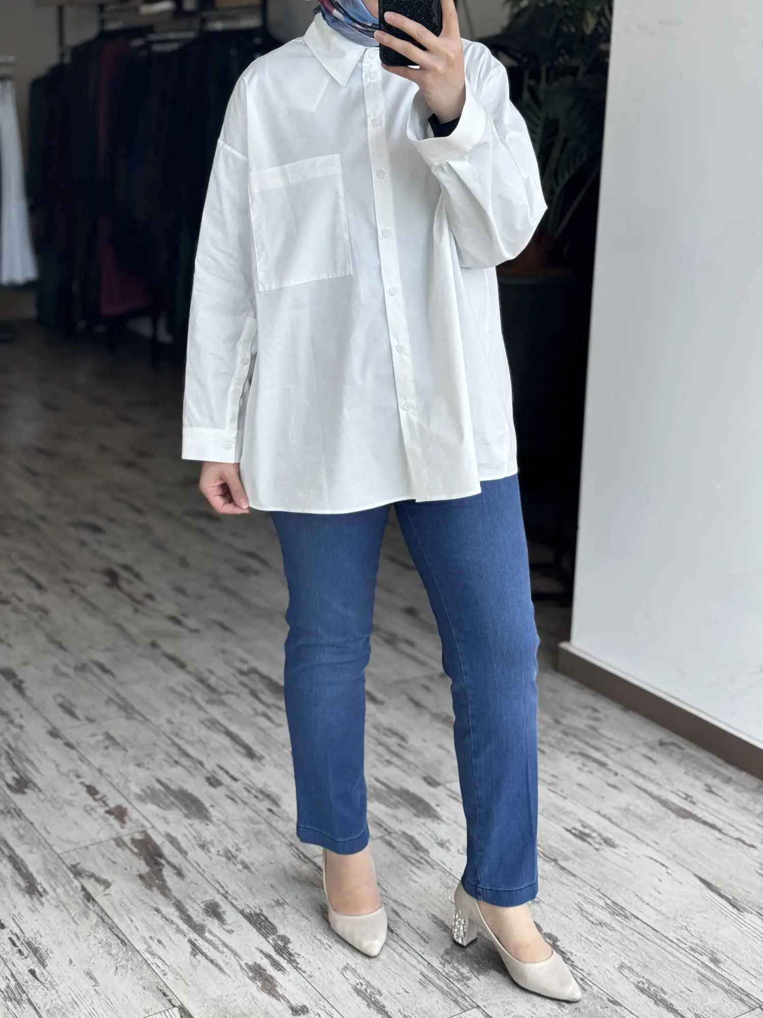 Misswhence Likralı Boru Paça Pantolon 39120