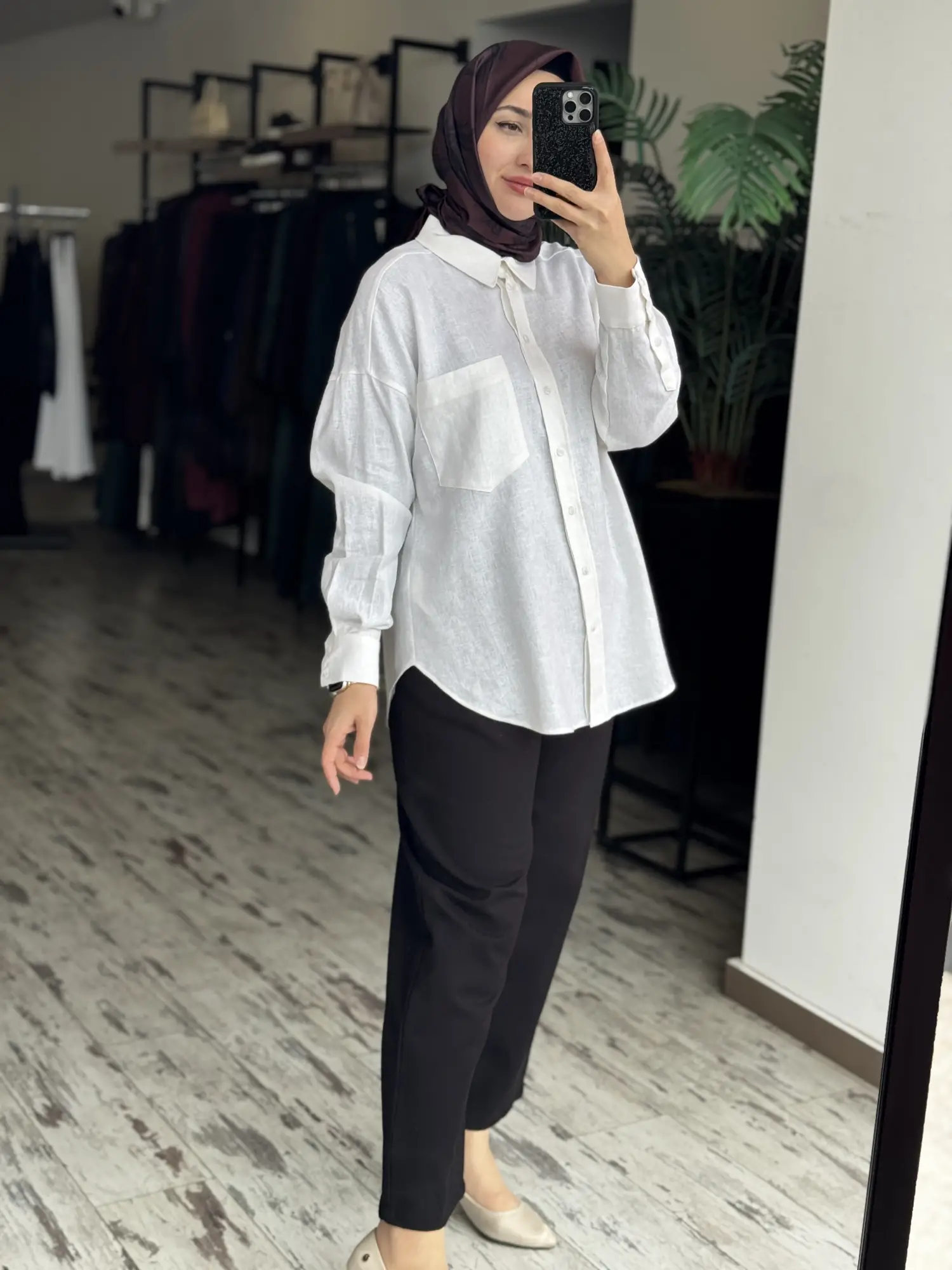Almarwah Pens Detaylı Denim Havuç Pantolon 606111