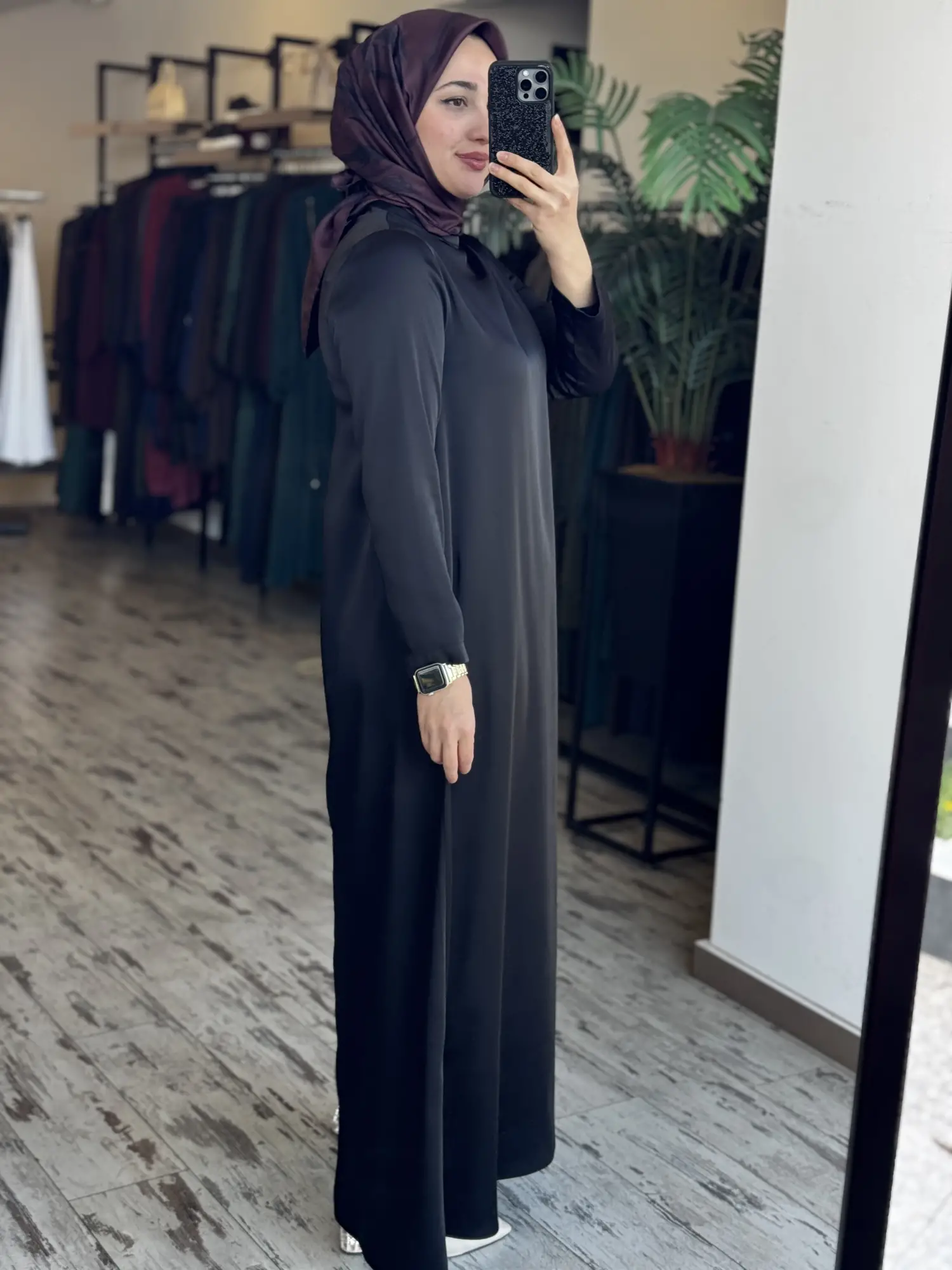 Zems Saten Şık Çan Elbise 2803