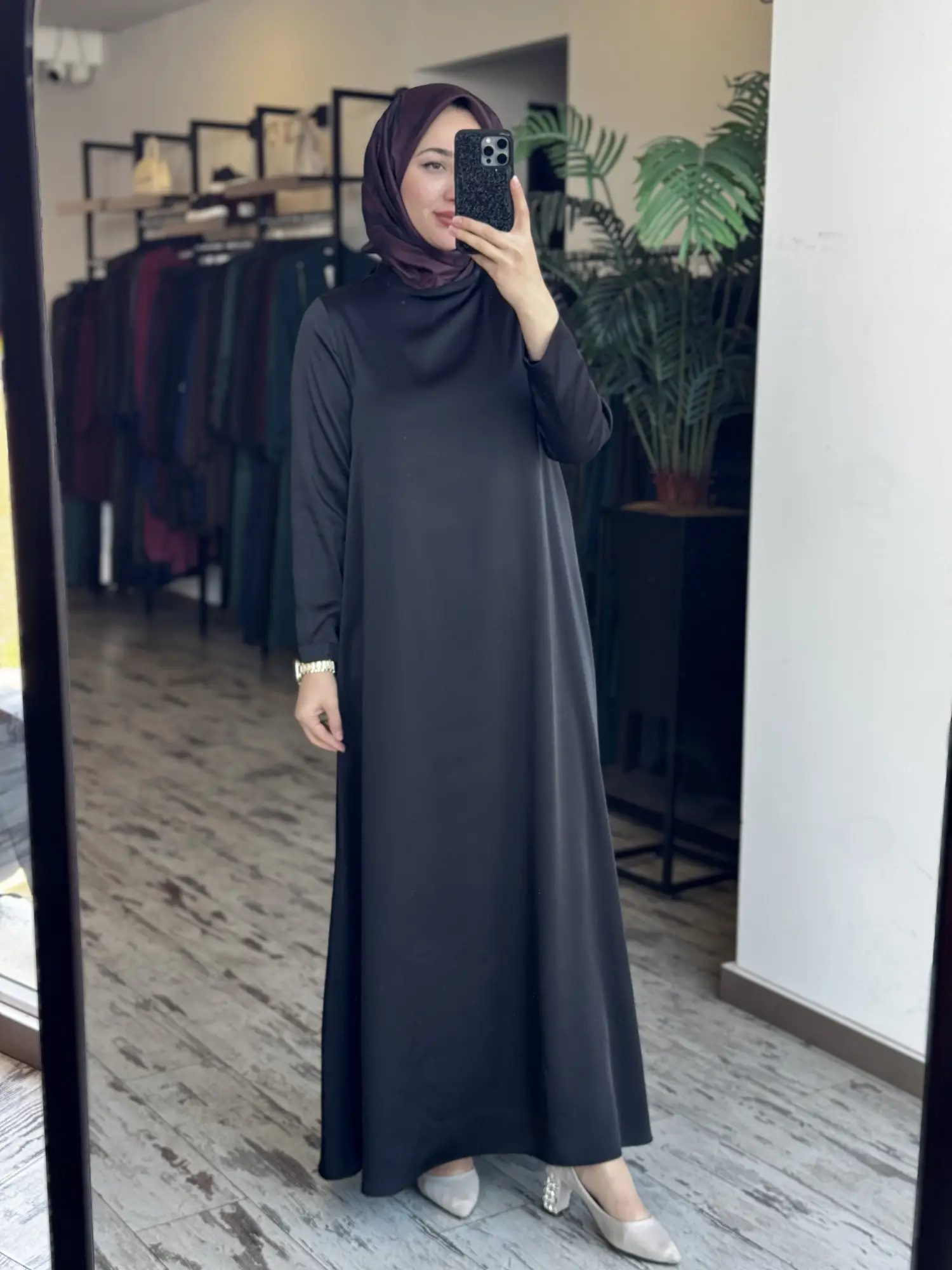 Zems Saten Şık Çan Elbise 2803