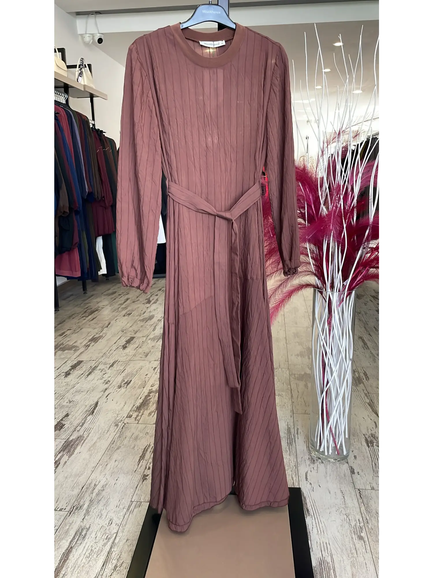 Misswhence Parça Detaylı Viscon Tencel Elbise 39844