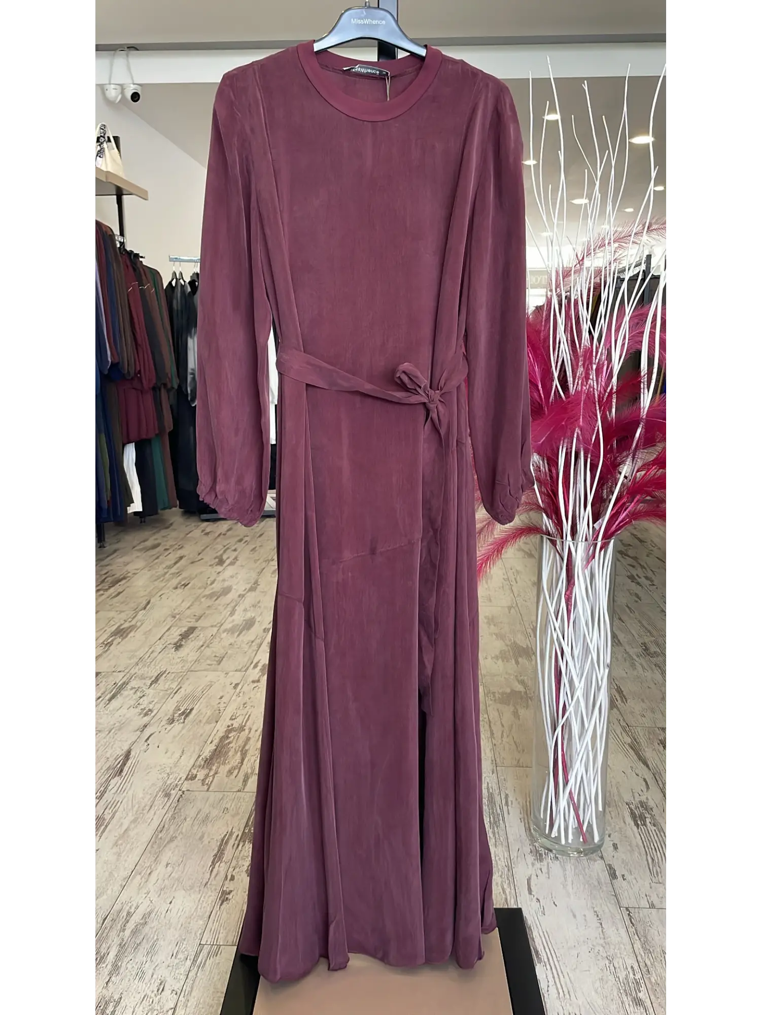 Misswhence Parça Detaylı Cupra İpek Elbise 39842