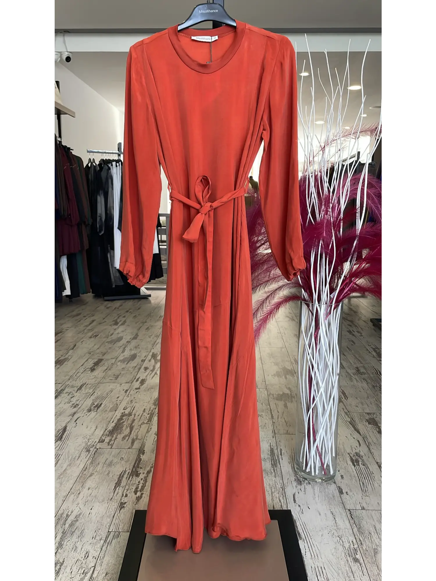 Misswhence Parça Detaylı Cupra İpek Elbise 39842