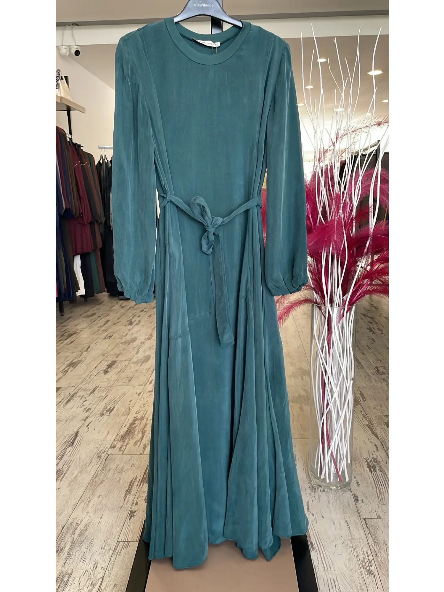 Misswhence Parça Detaylı Cupra İpek Elbise 39842