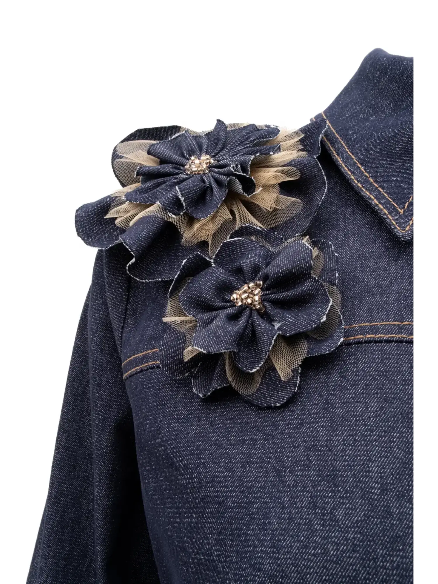 Zems Spor Dikiş Detaylı Denim Gömlek Pantolon Takım 2T070