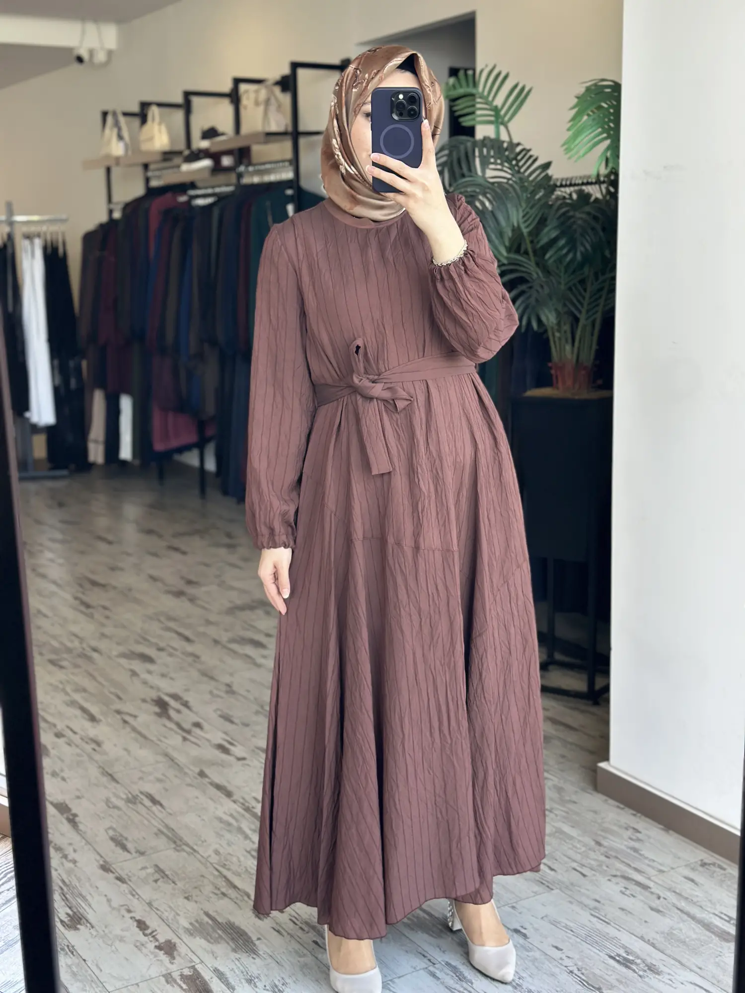 Misswhence Parça Detaylı Viscon Tencel Elbise 39844