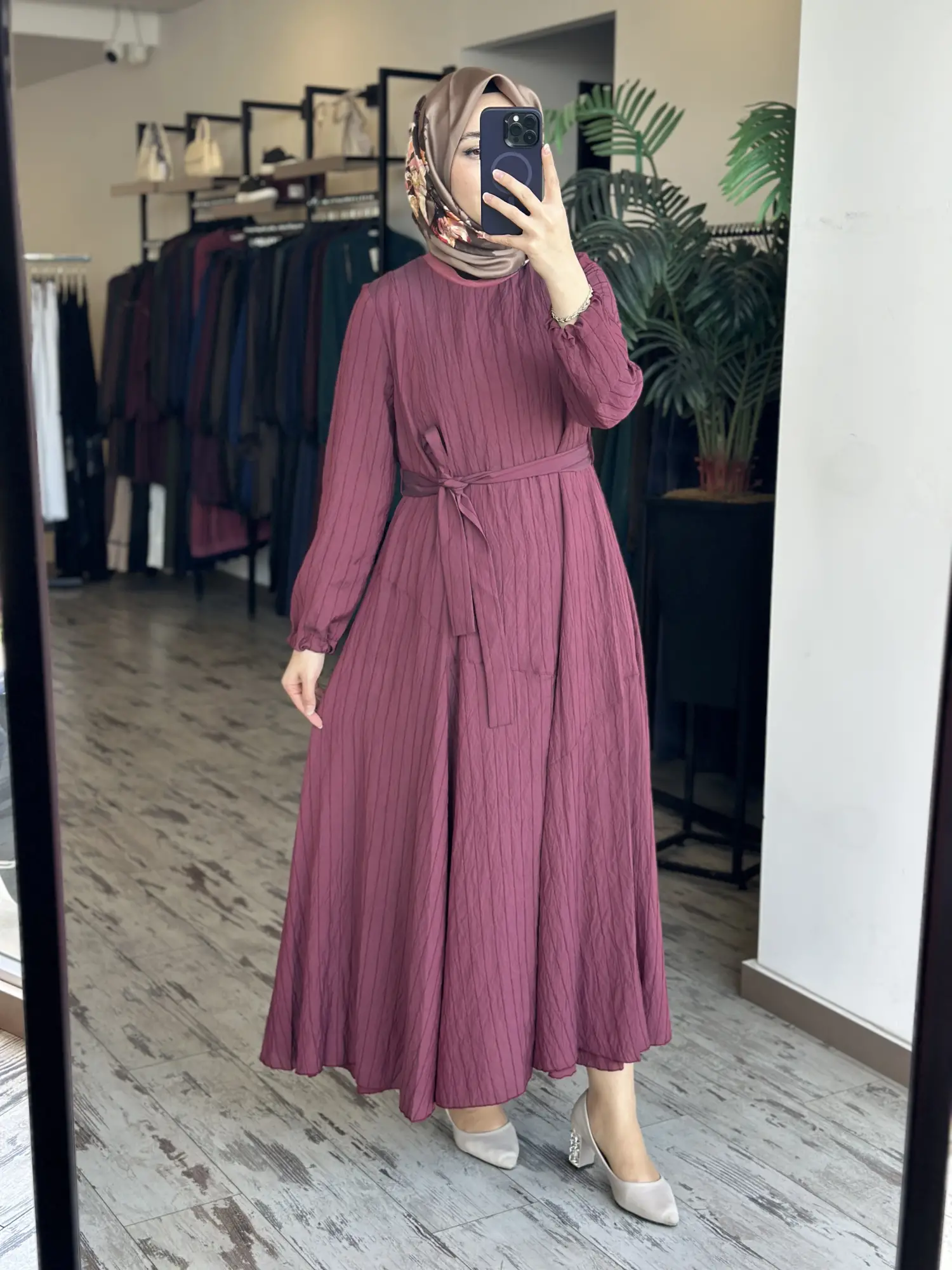 Misswhence Parça Detaylı Viscon Tencel Elbise 39844