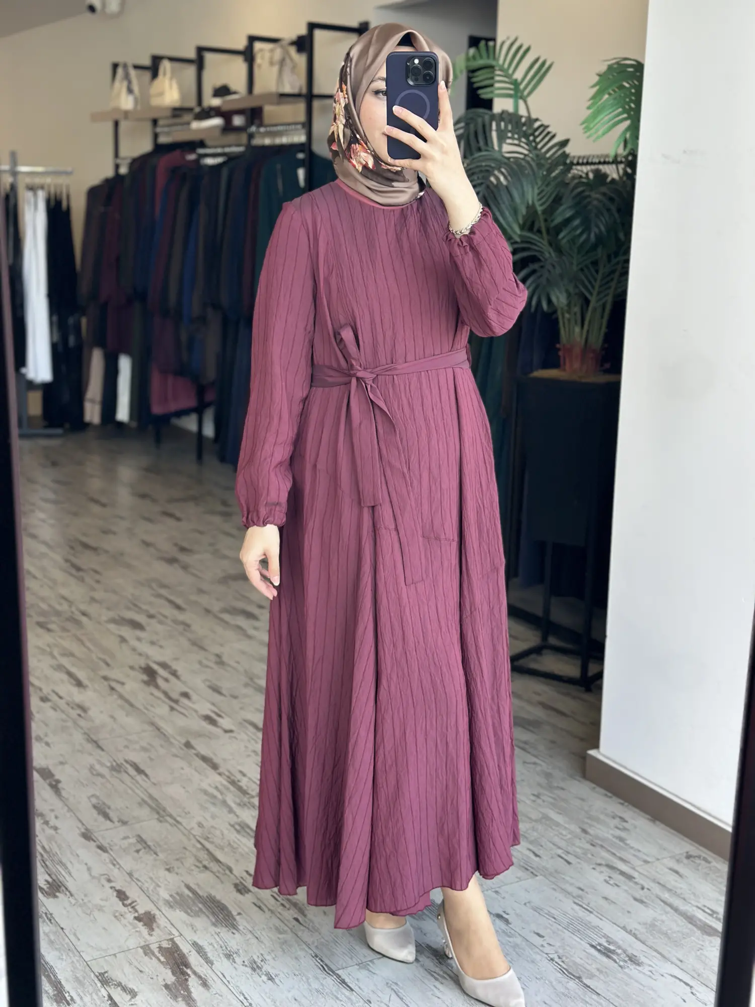 Misswhence Parça Detaylı Viscon Tencel Elbise 39844