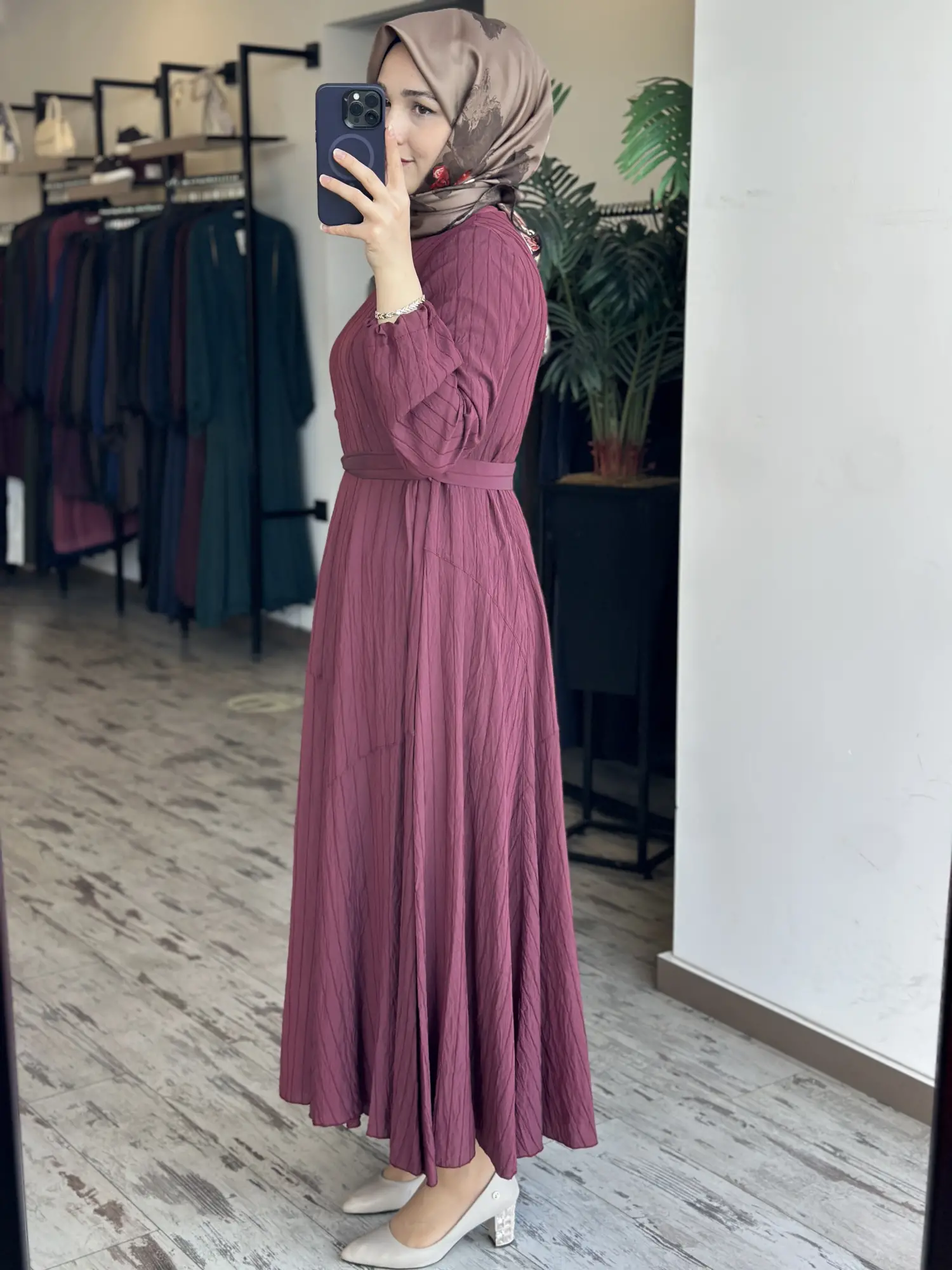 Misswhence Parça Detaylı Viscon Tencel Elbise 39844
