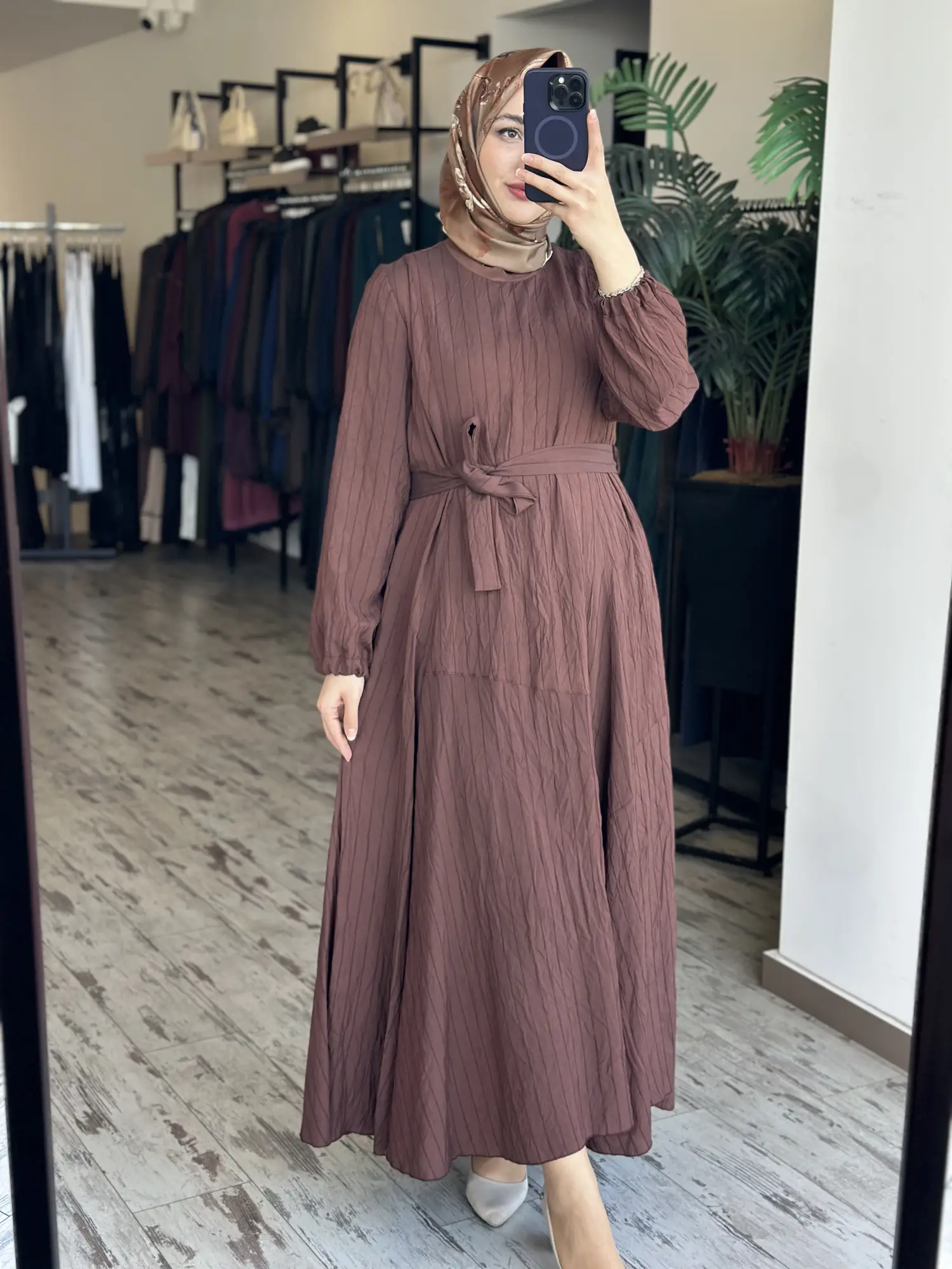 Misswhence Parça Detaylı Viscon Tencel Elbise 39844