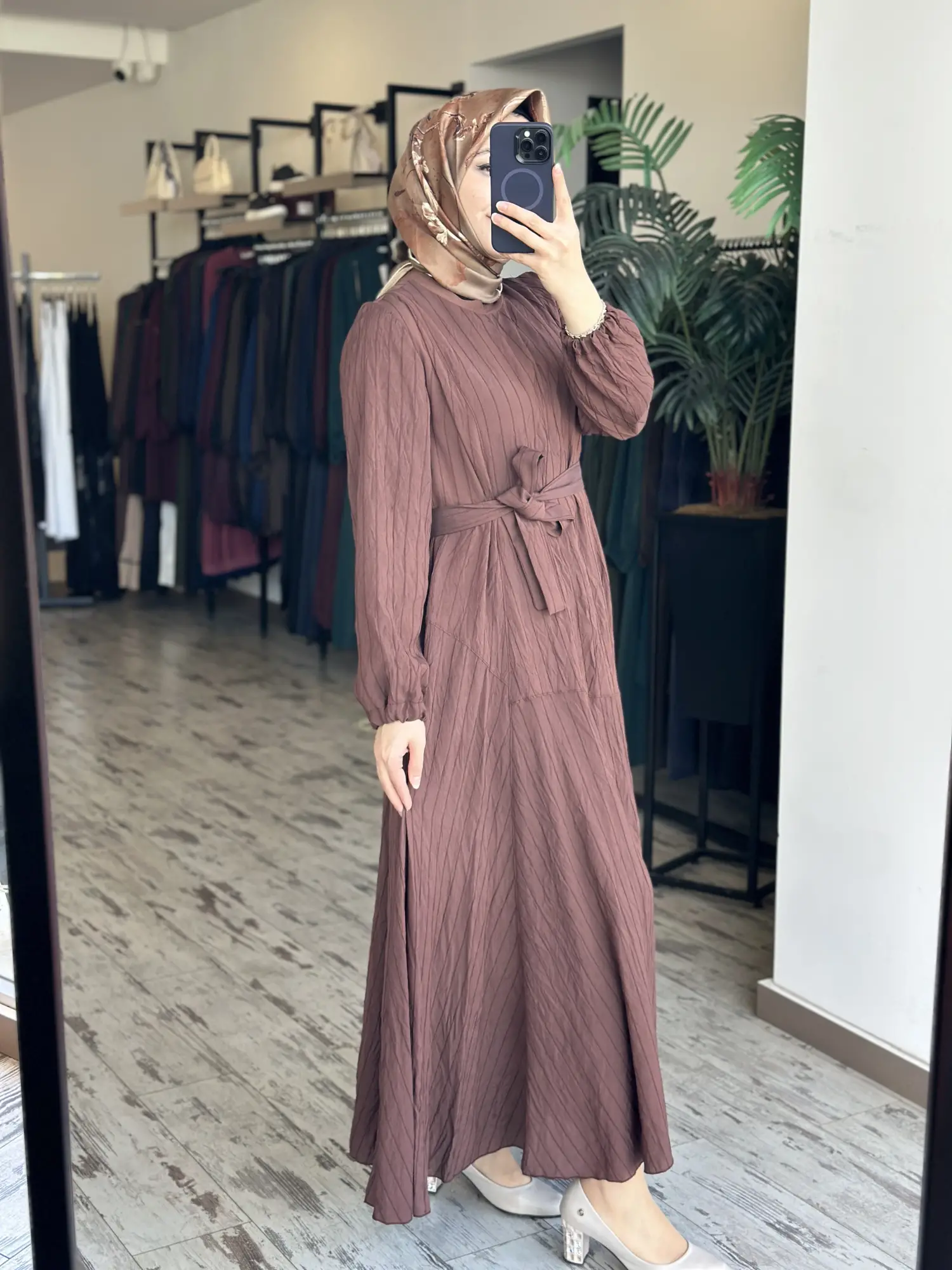 Misswhence Parça Detaylı Viscon Tencel Elbise 39844