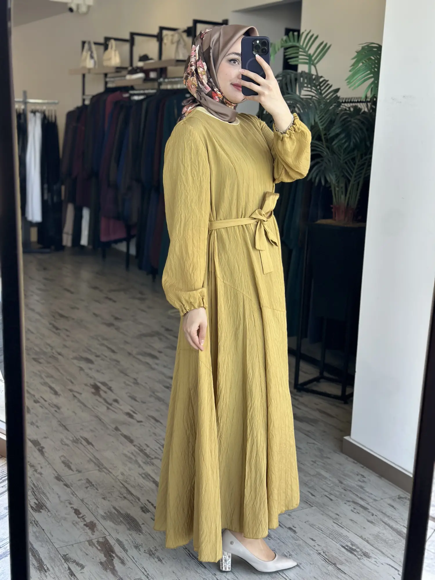 Misswhence Parça Detaylı Viscon Tencel Elbise 39844
