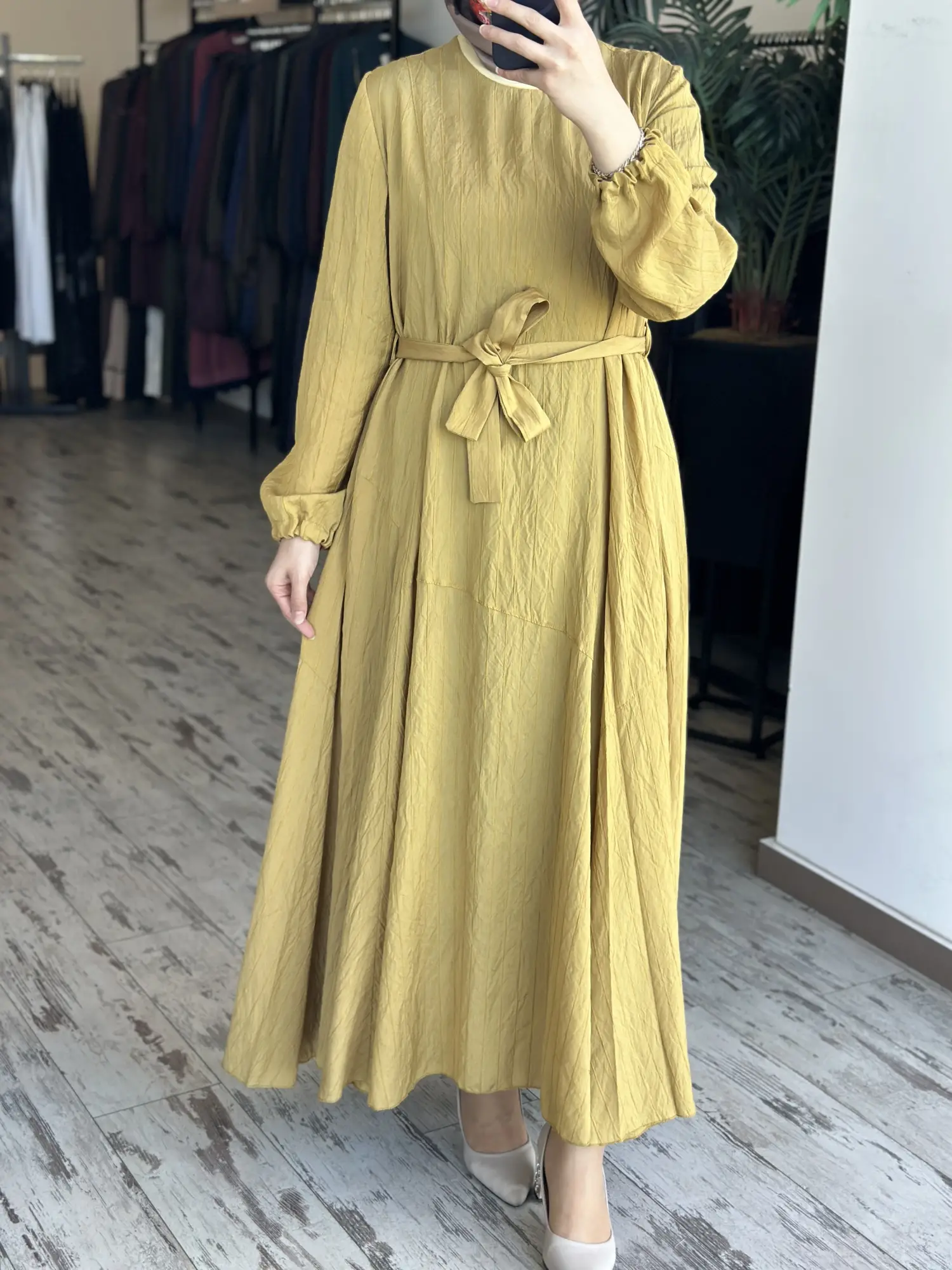 Misswhence Parça Detaylı Viscon Tencel Elbise 39844