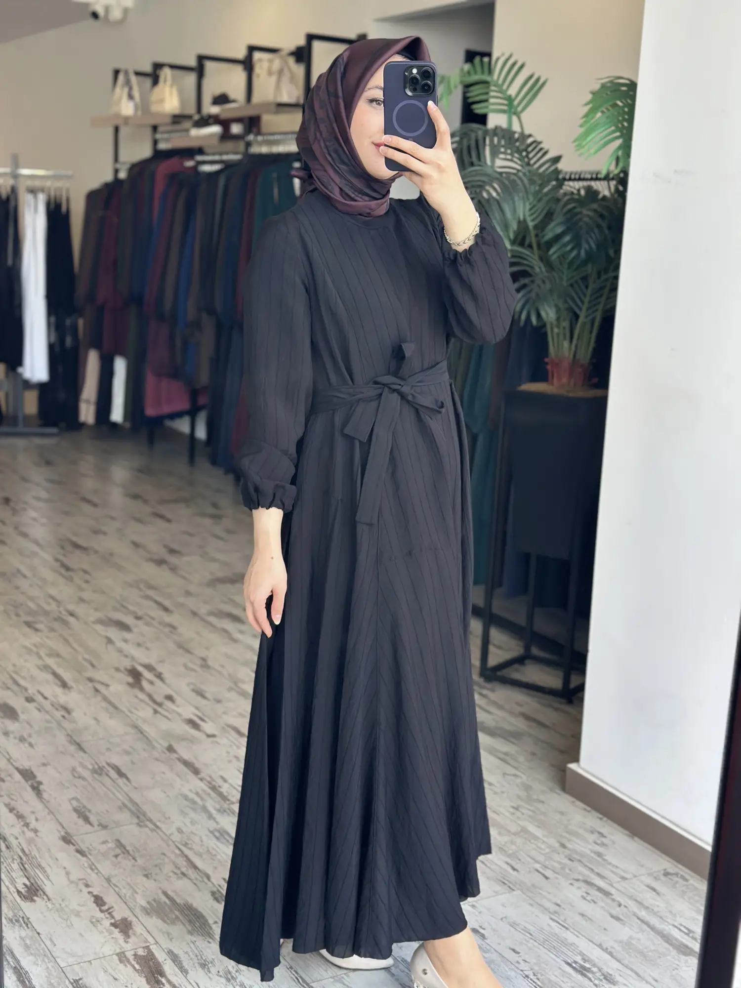 Misswhence Parça Detaylı Viscon Tencel Elbise 39844