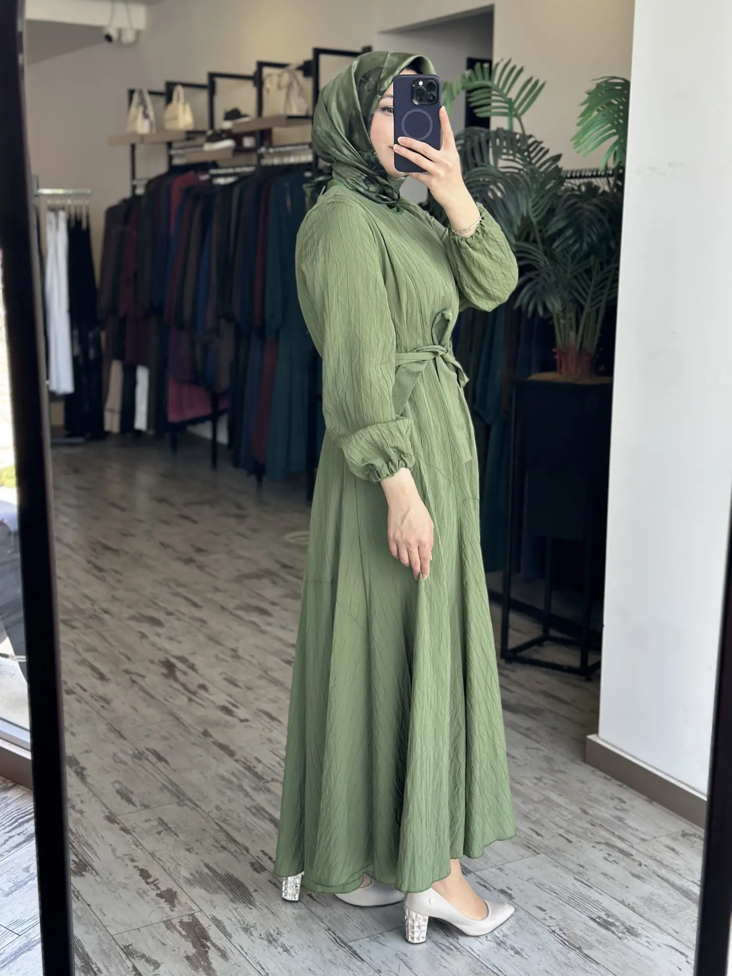Misswhence Parça Detaylı Viscon Tencel Elbise 39844