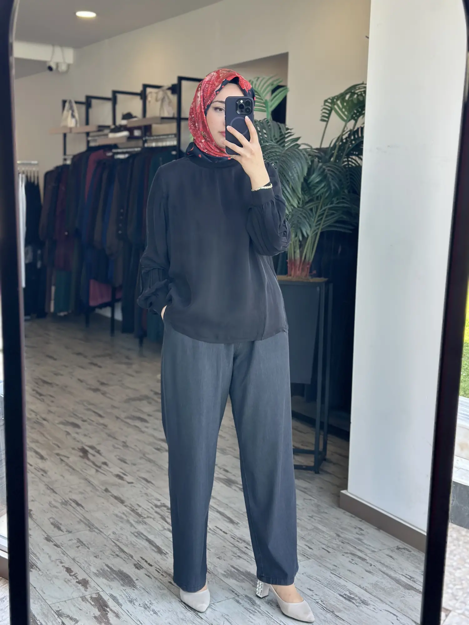 Kayra Beli Lastikli Tencel Kot Pantolon KA79055