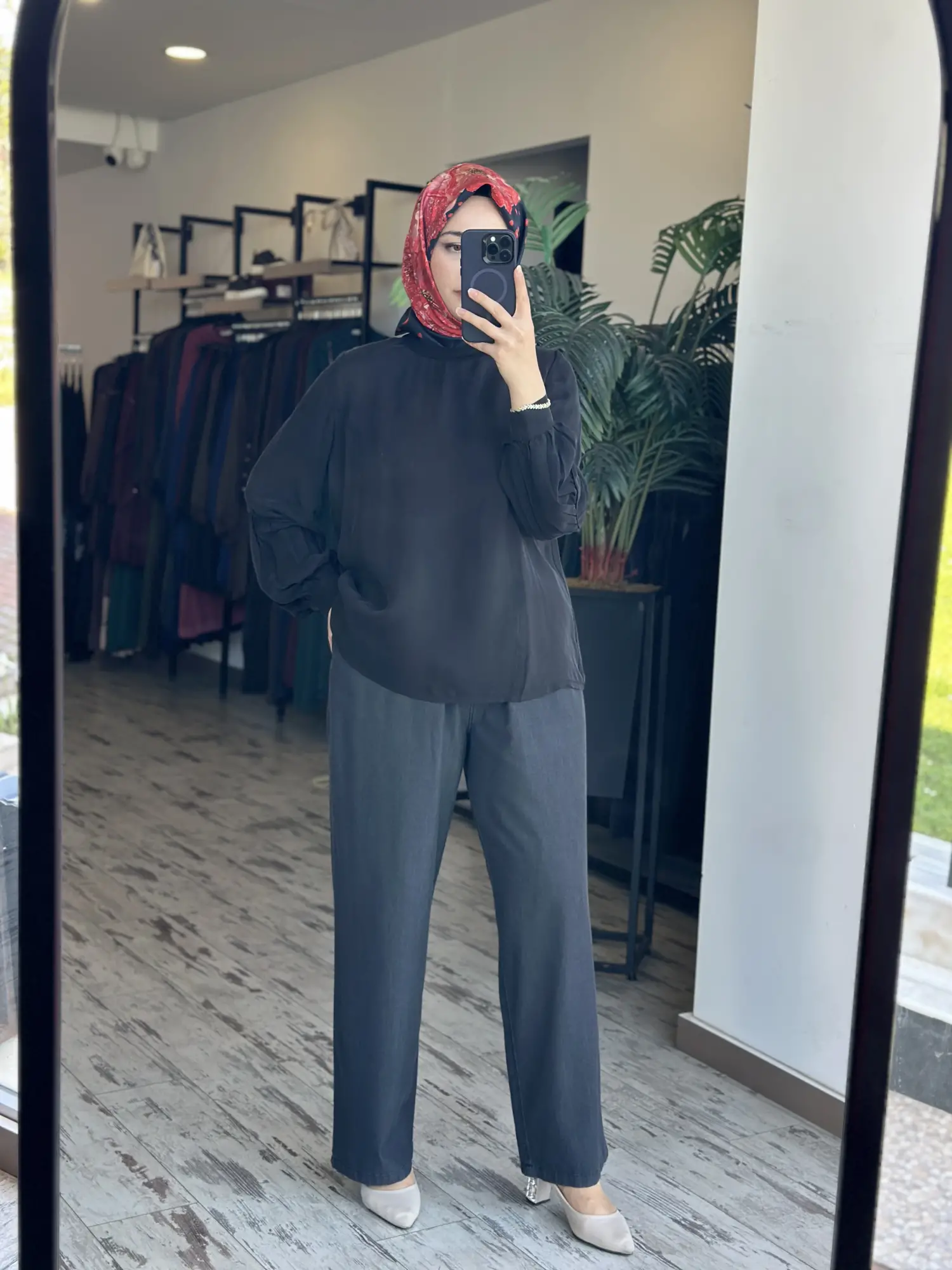 Kayra Beli Lastikli Tencel Kot Pantolon KA79055