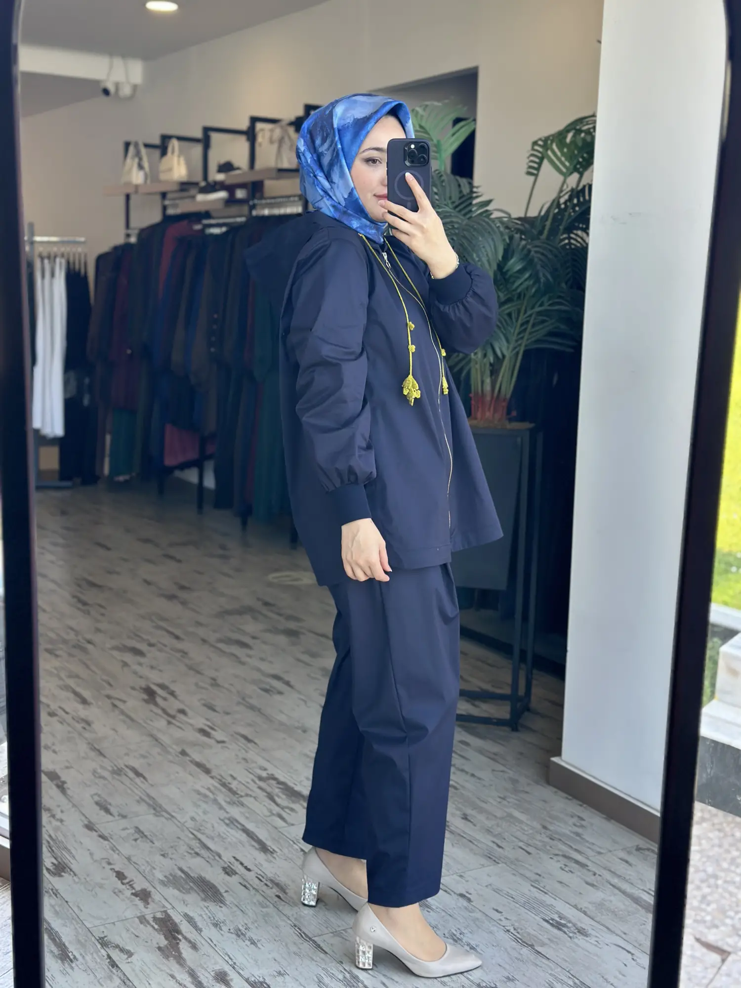 Ghisa Kapüşonlu Kap Pantolon Takım G9174