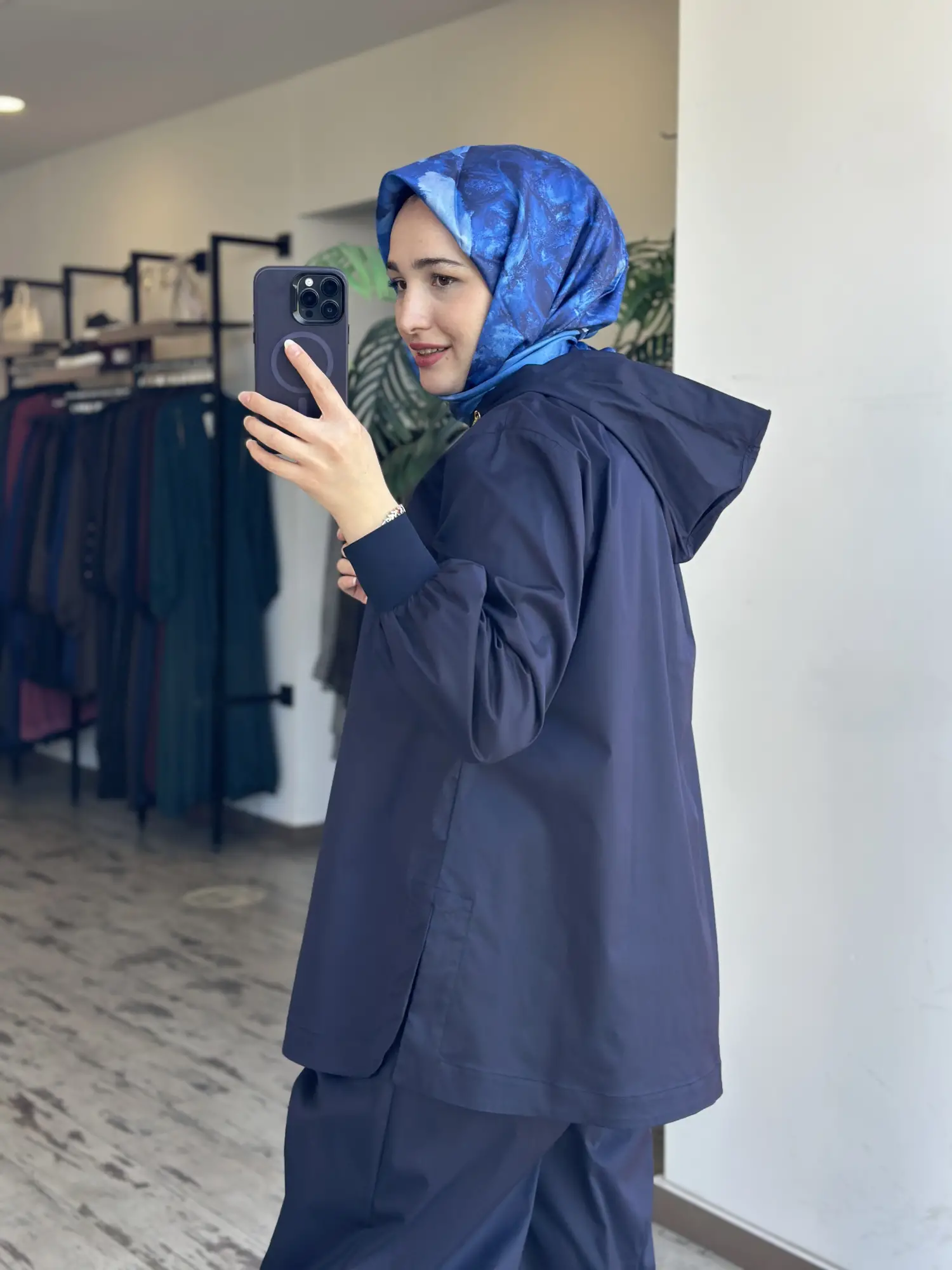 Ghisa Kapüşonlu Kap Pantolon Takım G9174