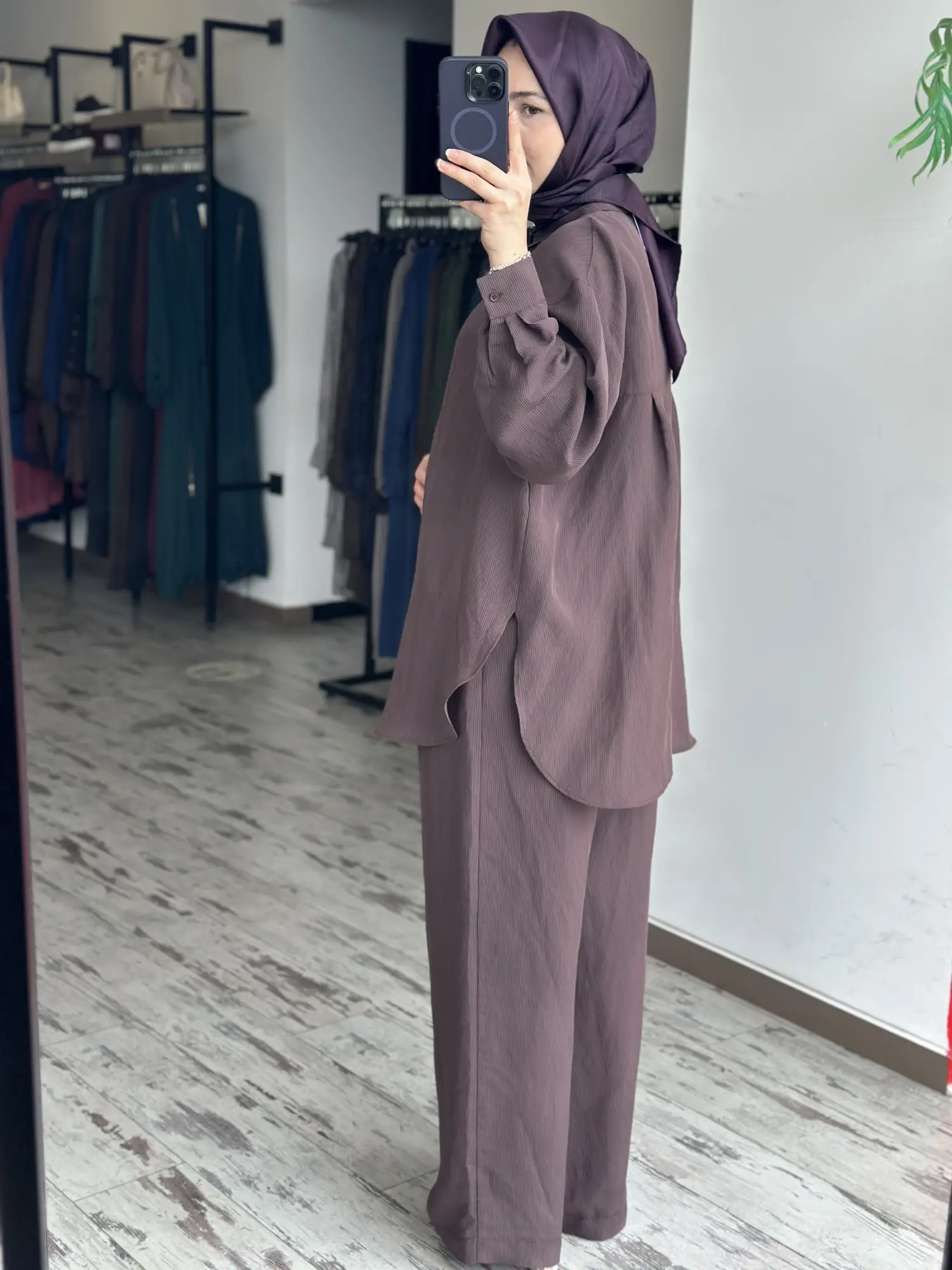 QooQ Store Pens Detaylı Çizgili Silva Pantolon 26SS309