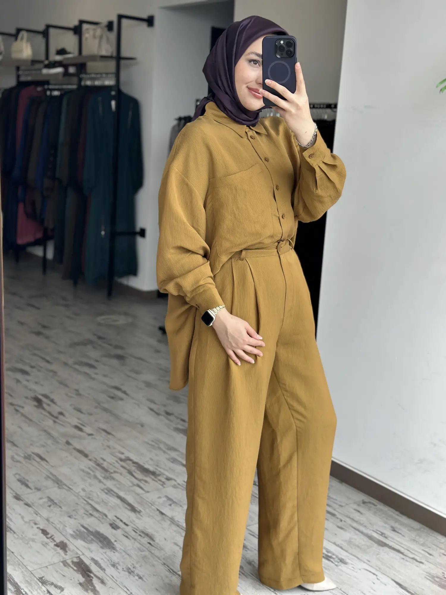 QooQ Store Pens Detaylı Çizgili Silva Pantolon 26SS309