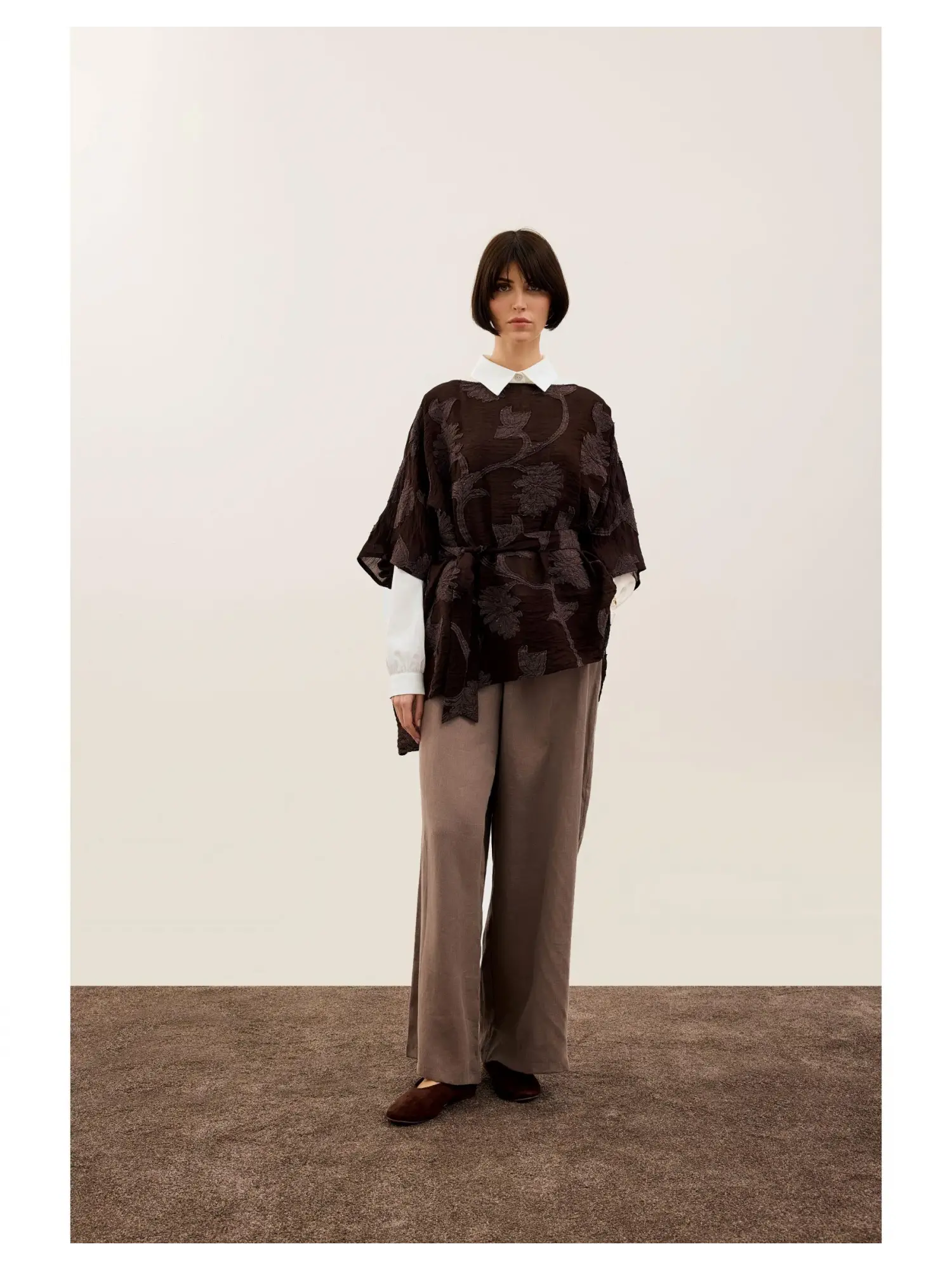 Almarwah Yakma Kumaş Panço Bluz 102255