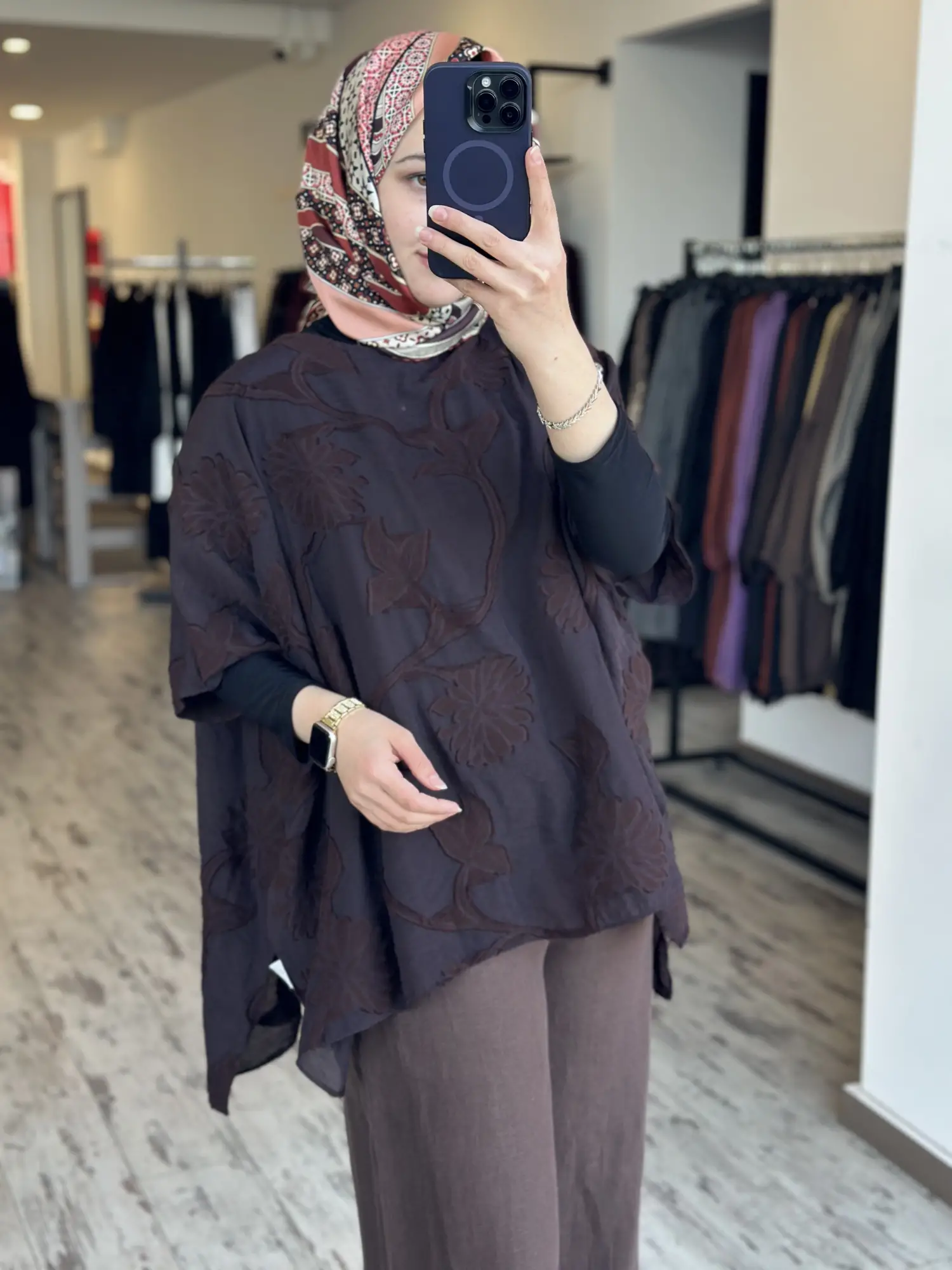 Almarwah Yakma Kumaş Panço Bluz 102255