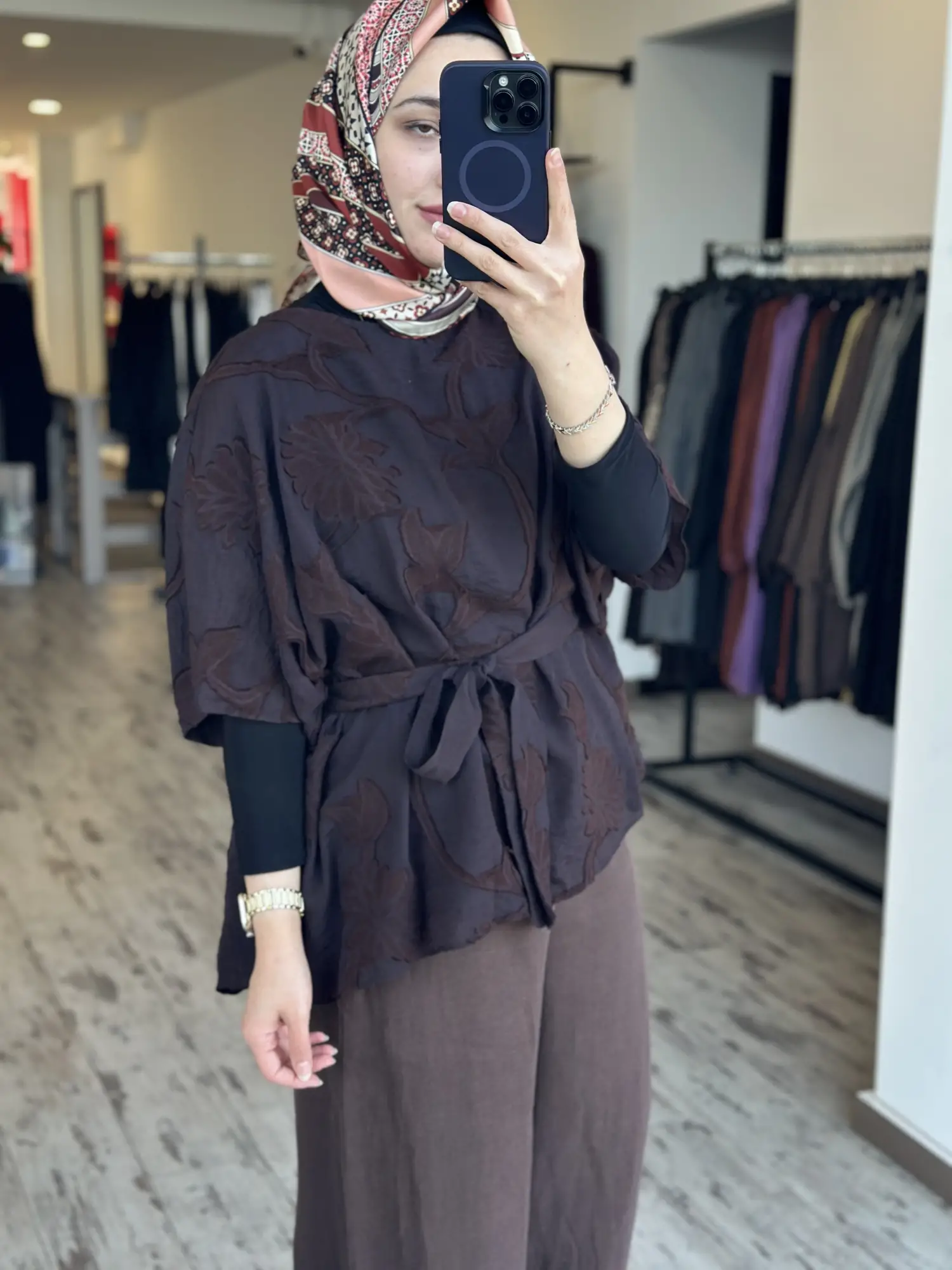 Almarwah Yakma Kumaş Panço Bluz 102255