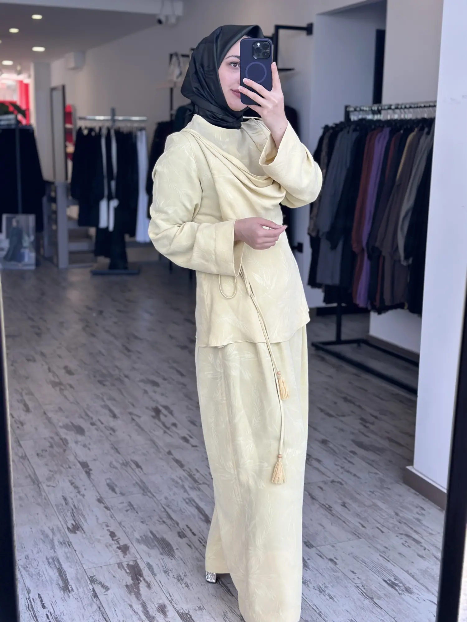 Kayra Degaje Kapamalı Bluz Etek/Pantolon Takım KA16080