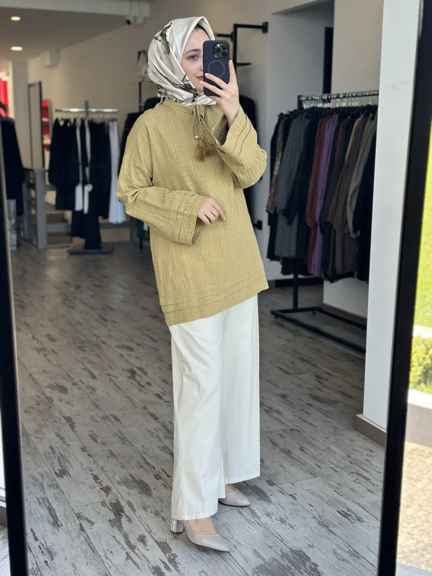 Kayra Beli Lastikli Cepli Pamuklu Rahat Pantolon KA79050