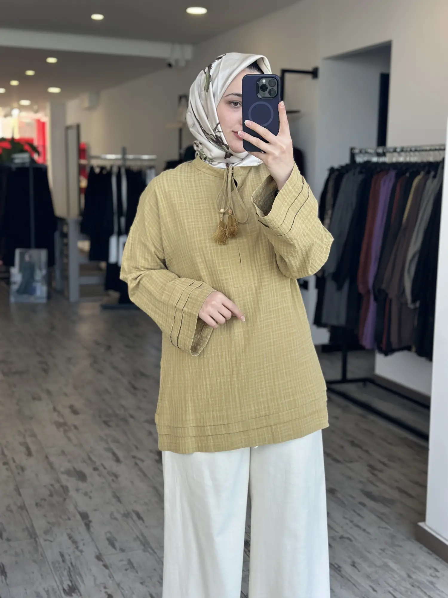 Kayra Dokulu Patlı Rahat Tunik KA21193