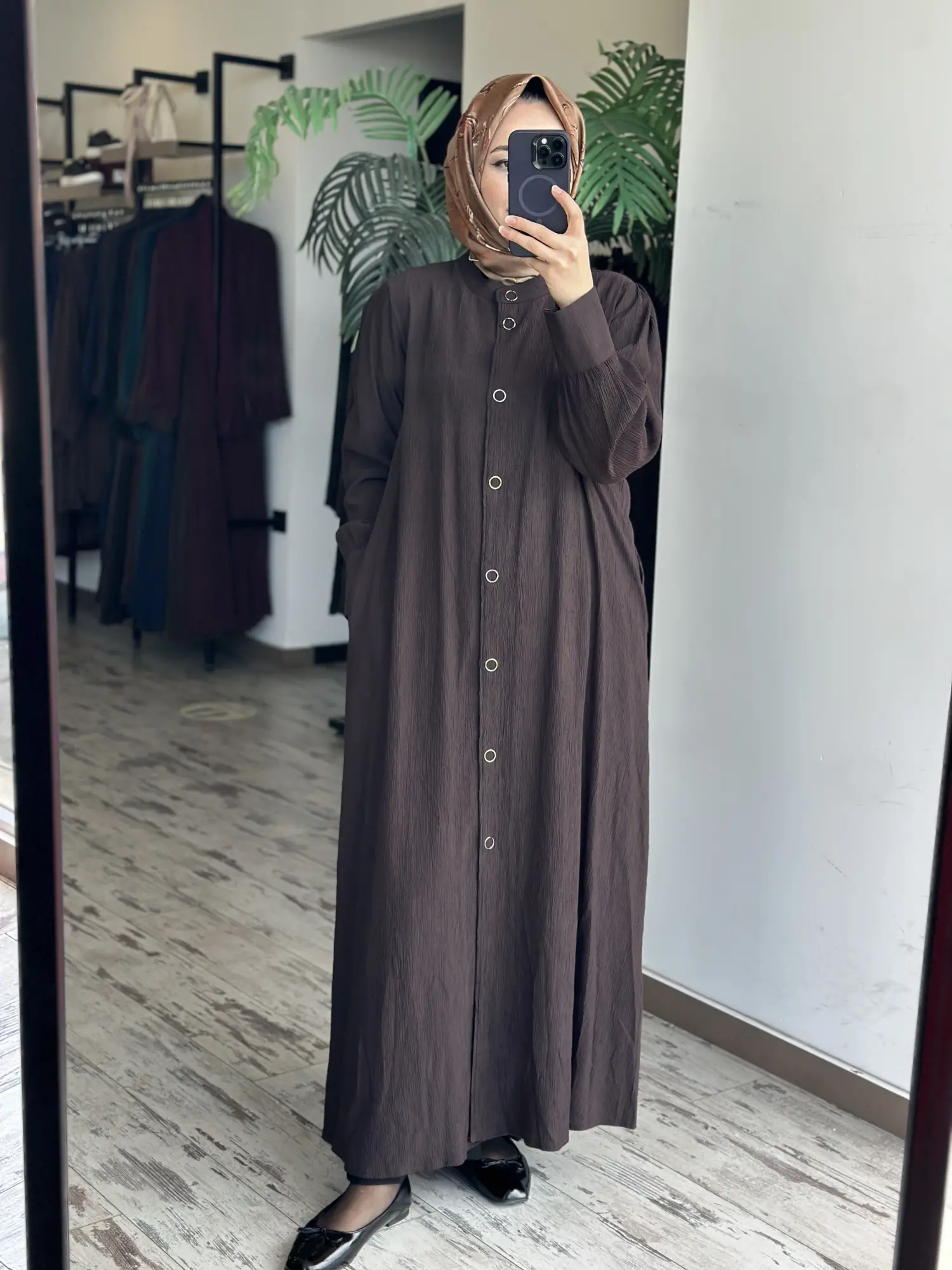 Almarwah Çıtçıt Kapamalı Krinkıl Kap/ Pardesü 405039