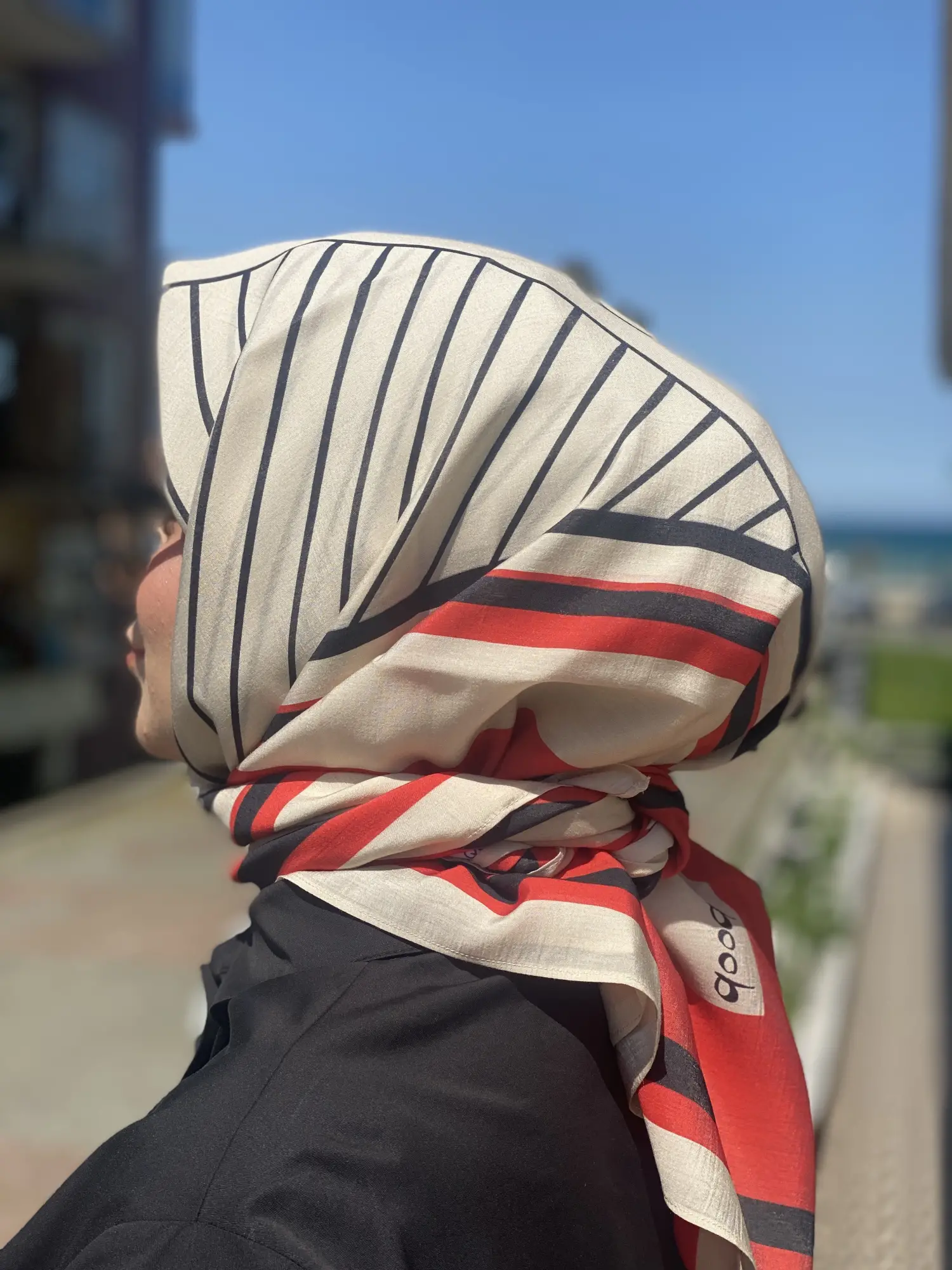 QooQ Store Blok Baskılı Eşarp 26SS101