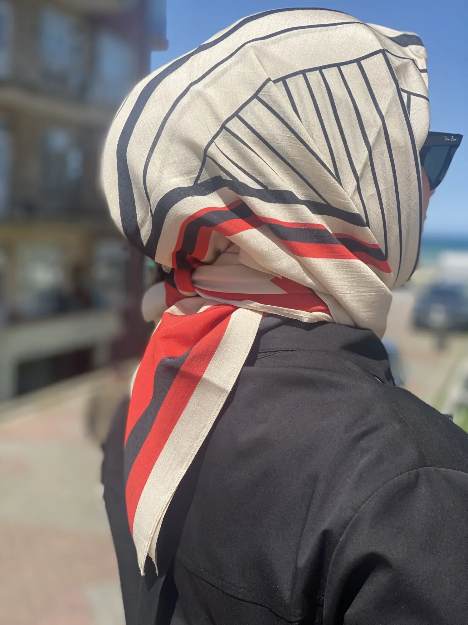 QooQ Store Blok Baskılı Eşarp 26SS101