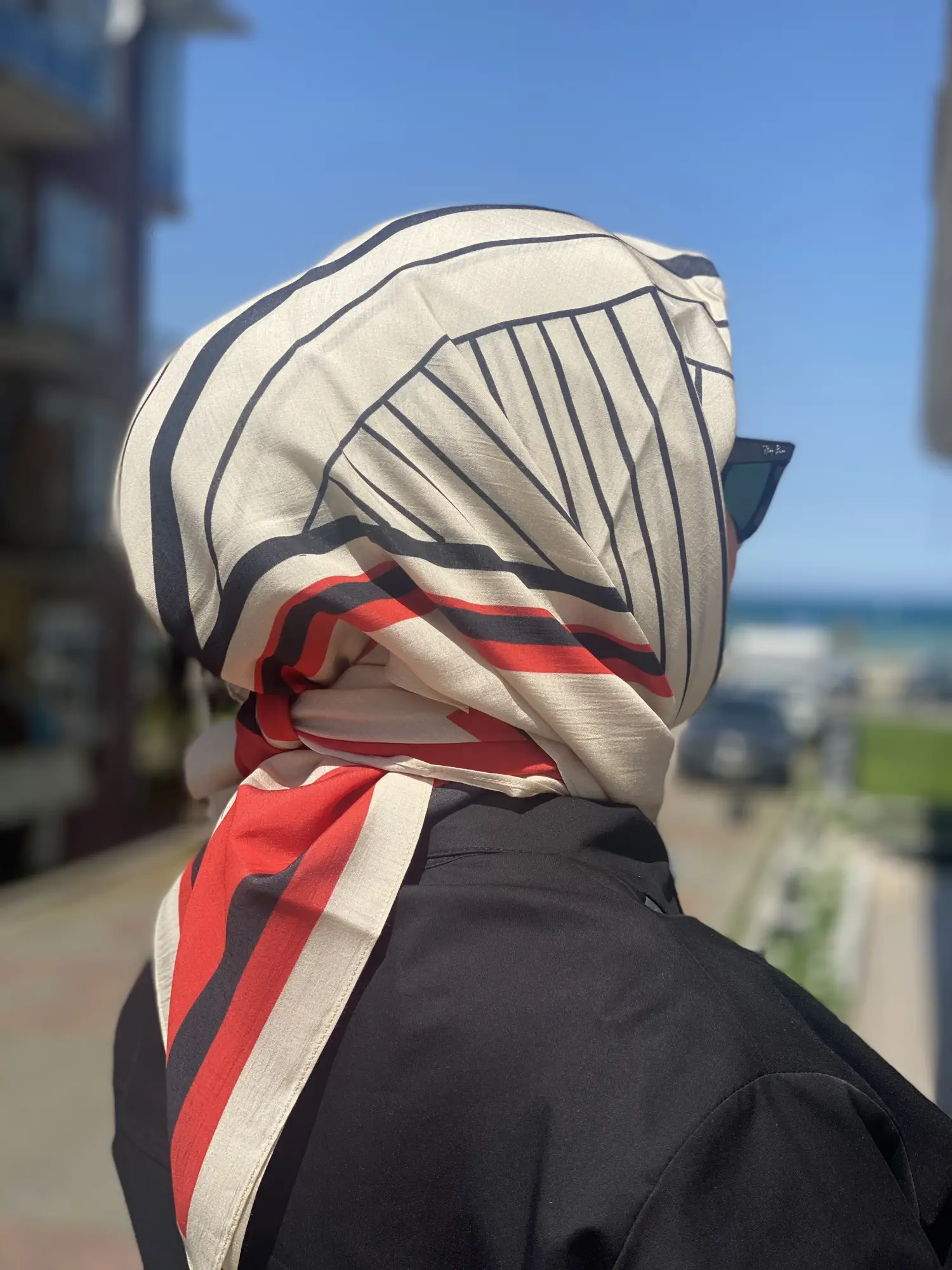 QooQ Store Blok Baskılı Eşarp 26SS101