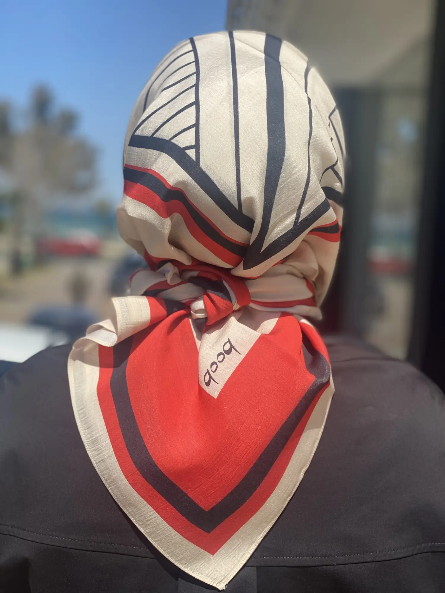 QooQ Store Blok Baskılı Eşarp 26SS101