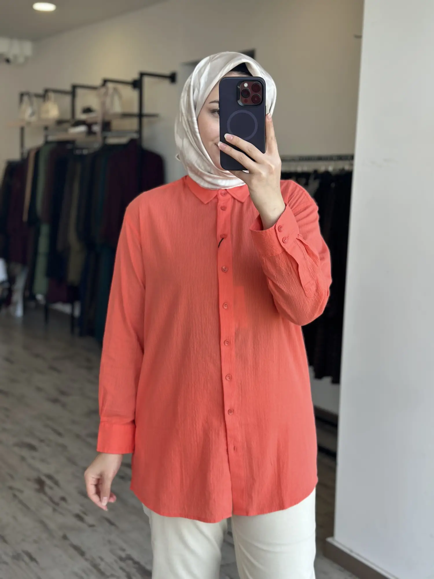 Kayra Müslin Basic Gömlek KA21121