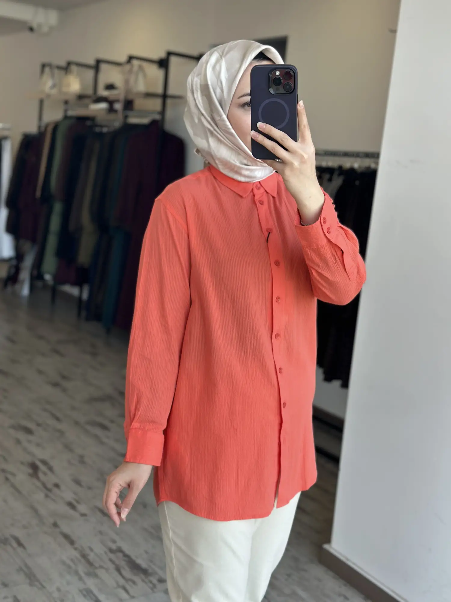 Kayra Müslin Basic Gömlek KA21121