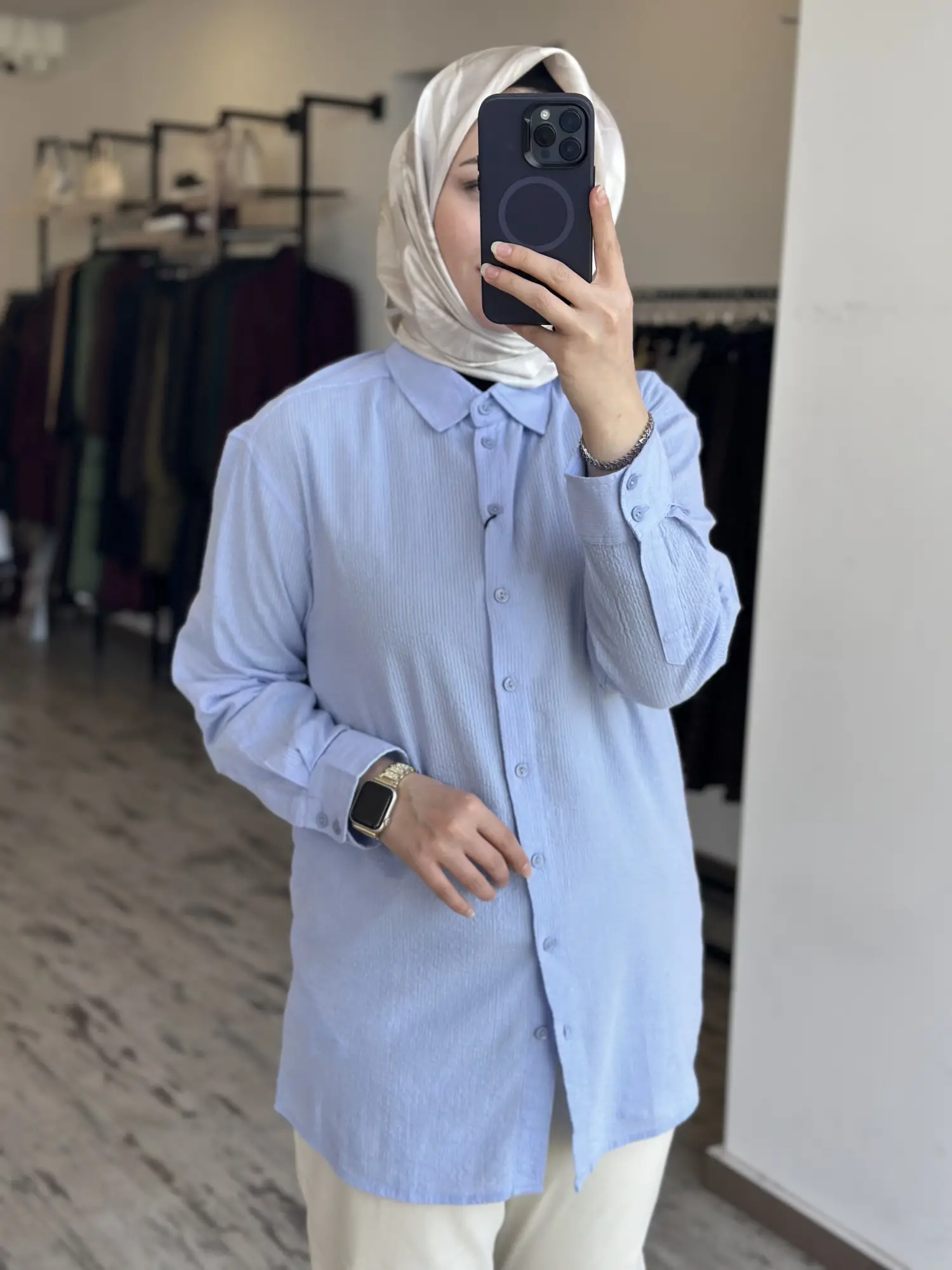 Kayra Müslin Basic Gömlek KA21121