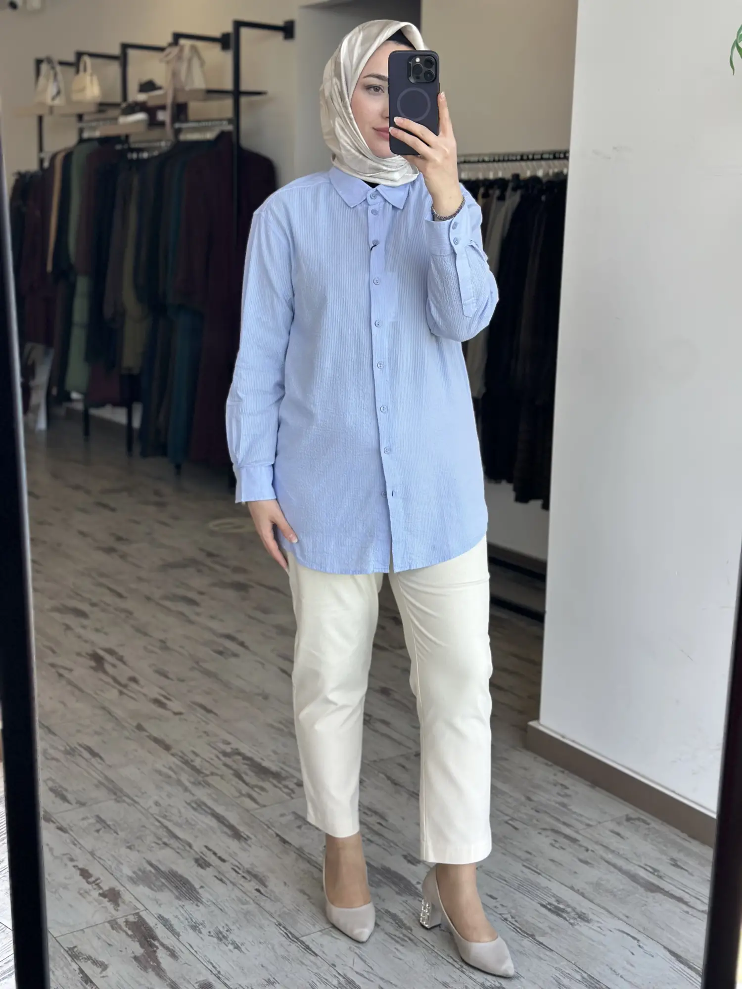 Kayra Müslin Basic Gömlek KA21121