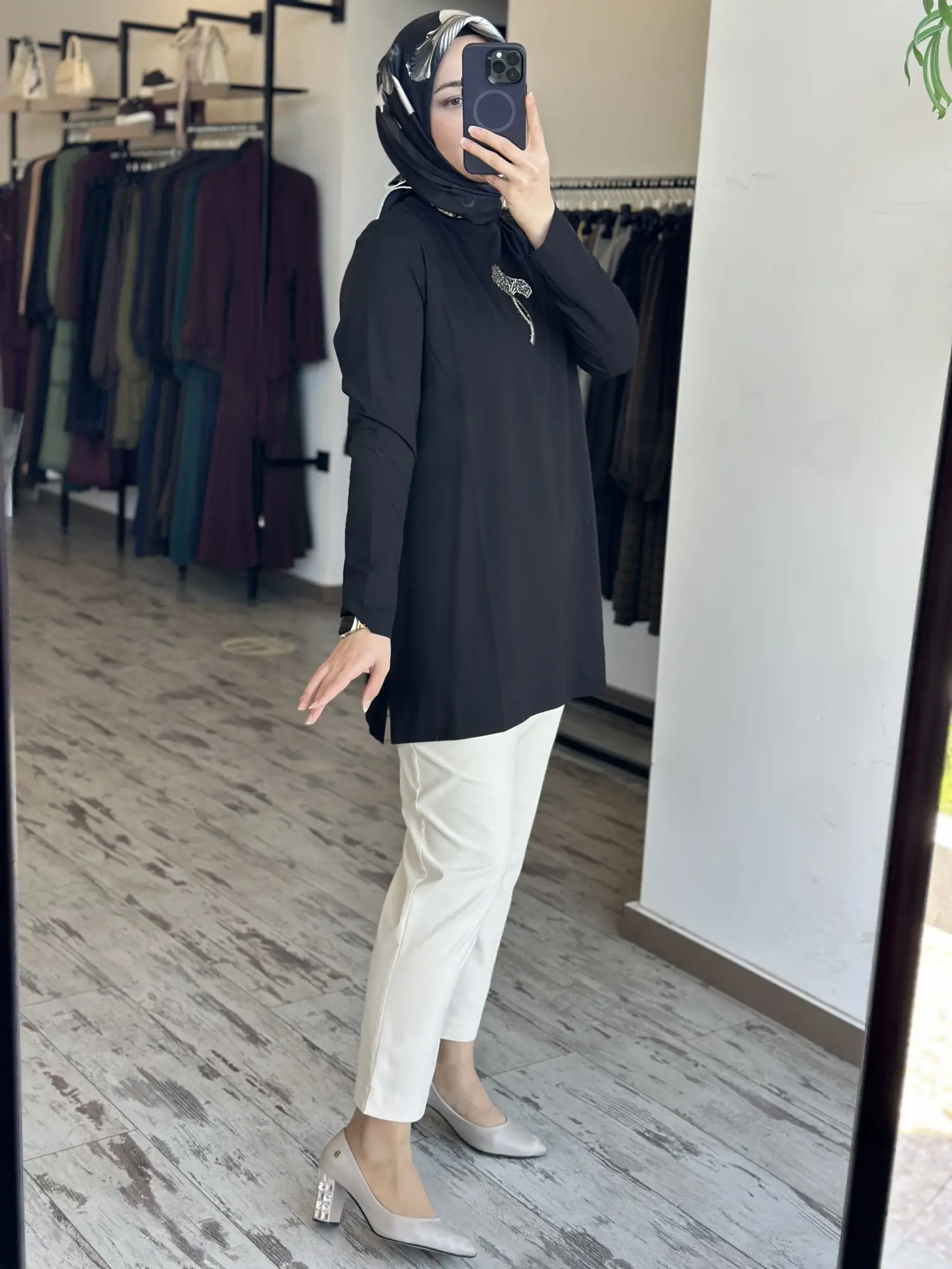 Kayra Beli Lastikli Havuç Paça Pamuklu Pantolon KA19095