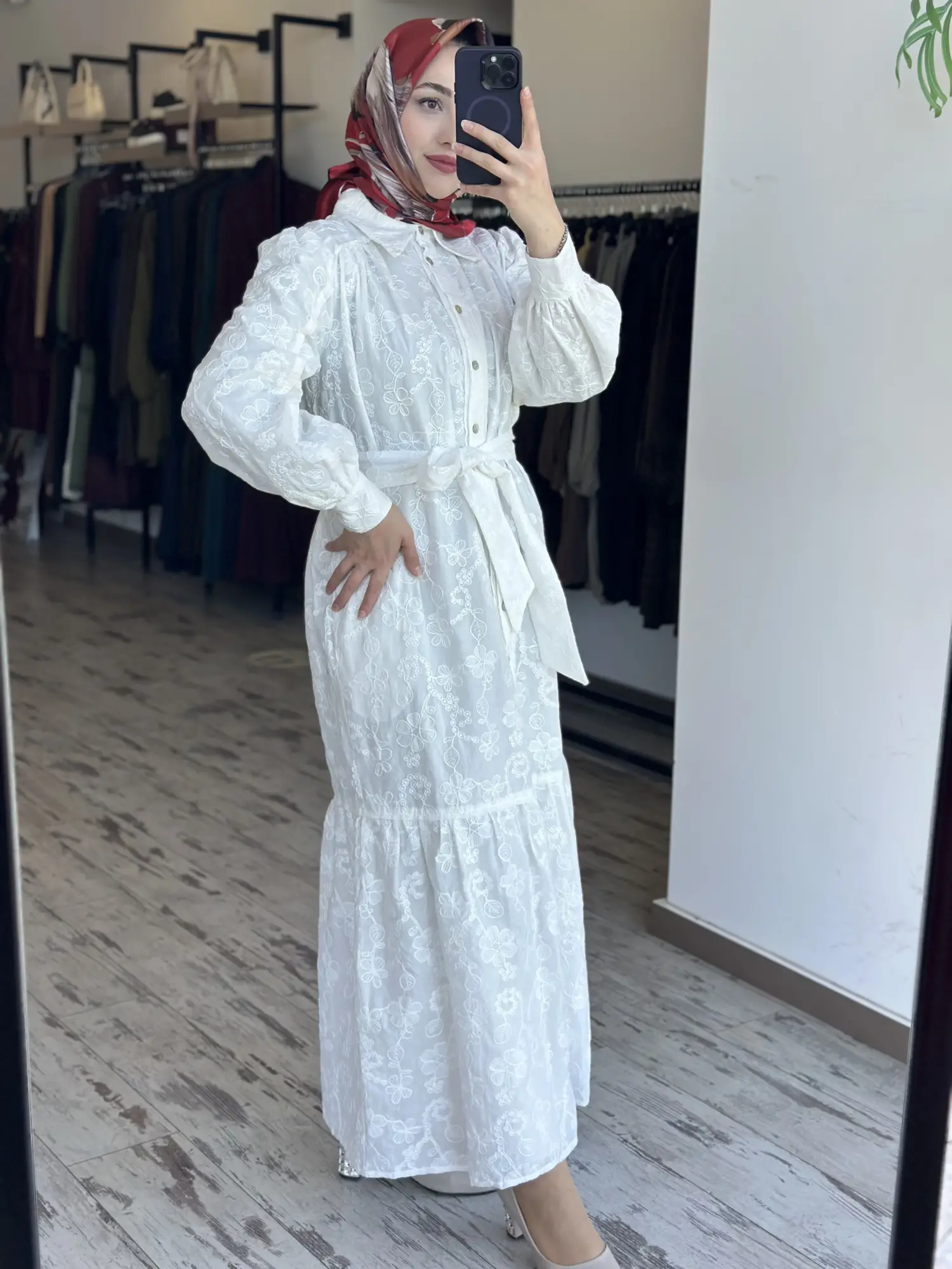 Clande Rahat Kesim Brod Gömlek Elbise