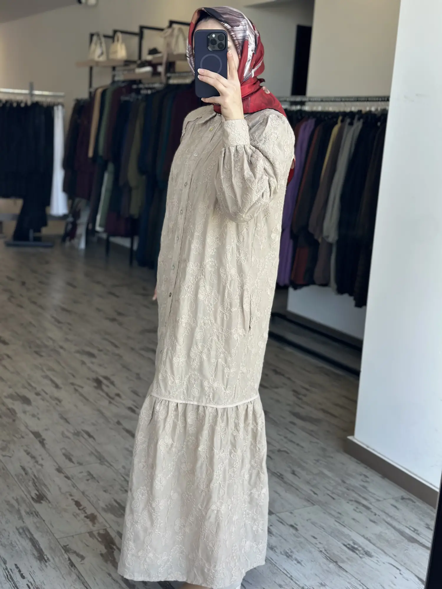 Clande Rahat Kesim Brod Gömlek Elbise