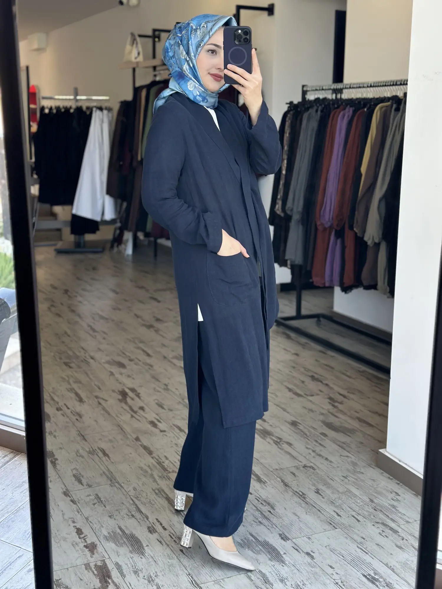 Almarwah Keten Kap Pantolon İçlik 3 lü Takım 202995