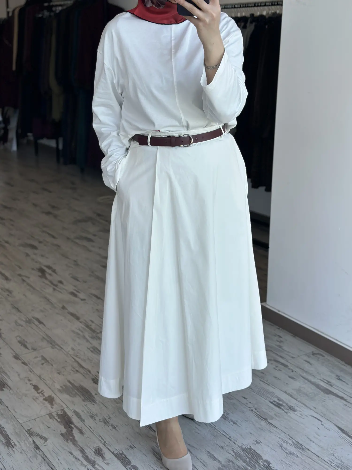 QooQ Store Cepli Poplin Numa Çan Etek 26SS510