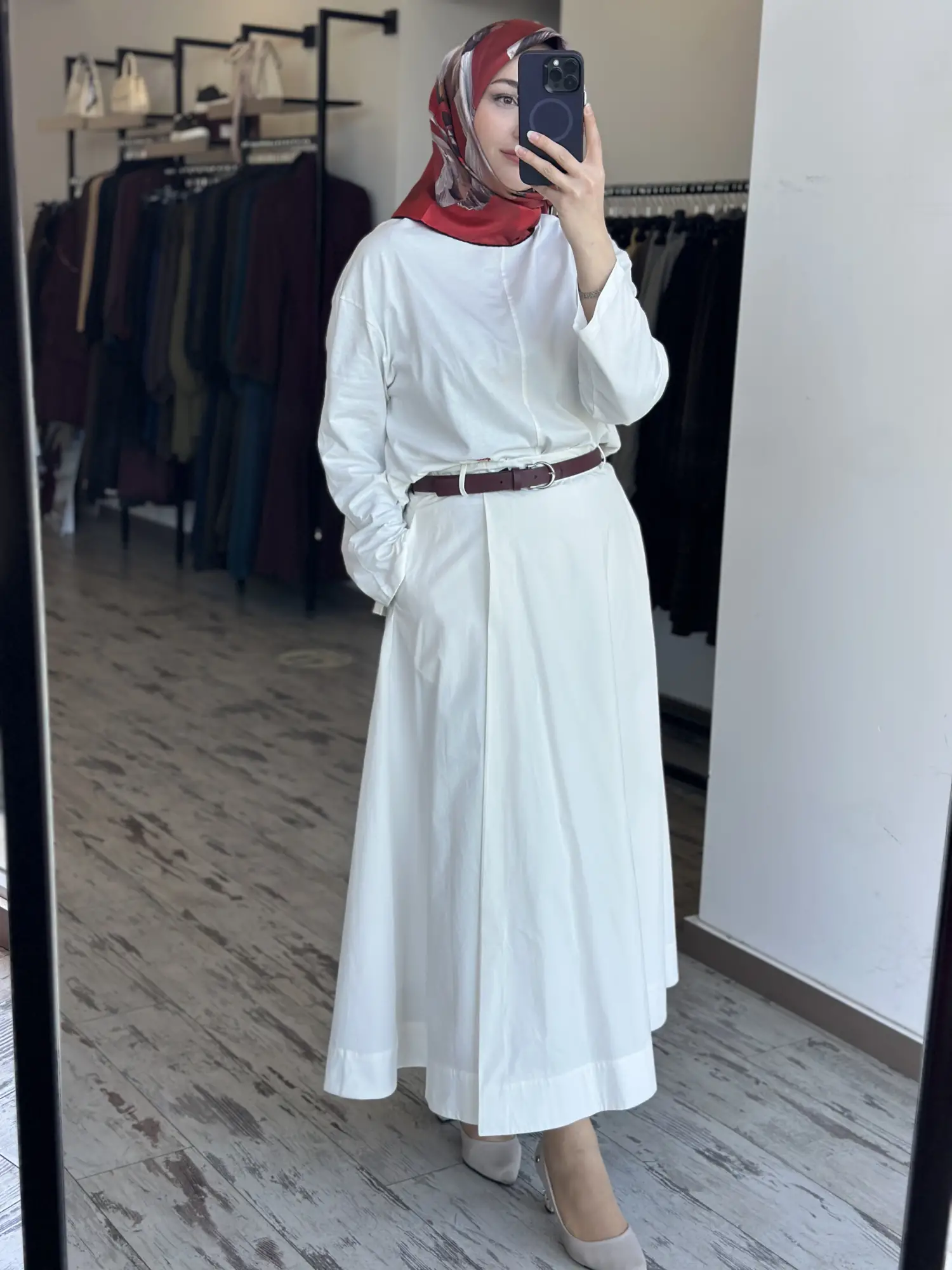 QooQ Store Cepli Poplin Numa Çan Etek 26SS510